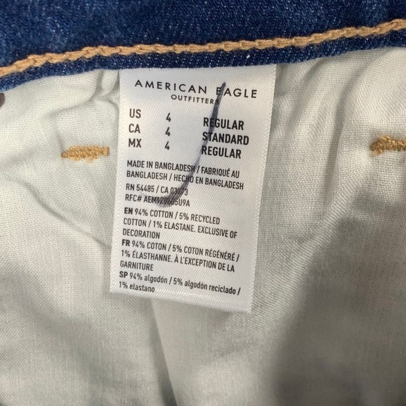 American Eagle Outfitters New American Eagle 4 Cotton Blend Stretch Mom Denim Jeans Size 27" / US 4 / IT 40 - 7 Thumbnail