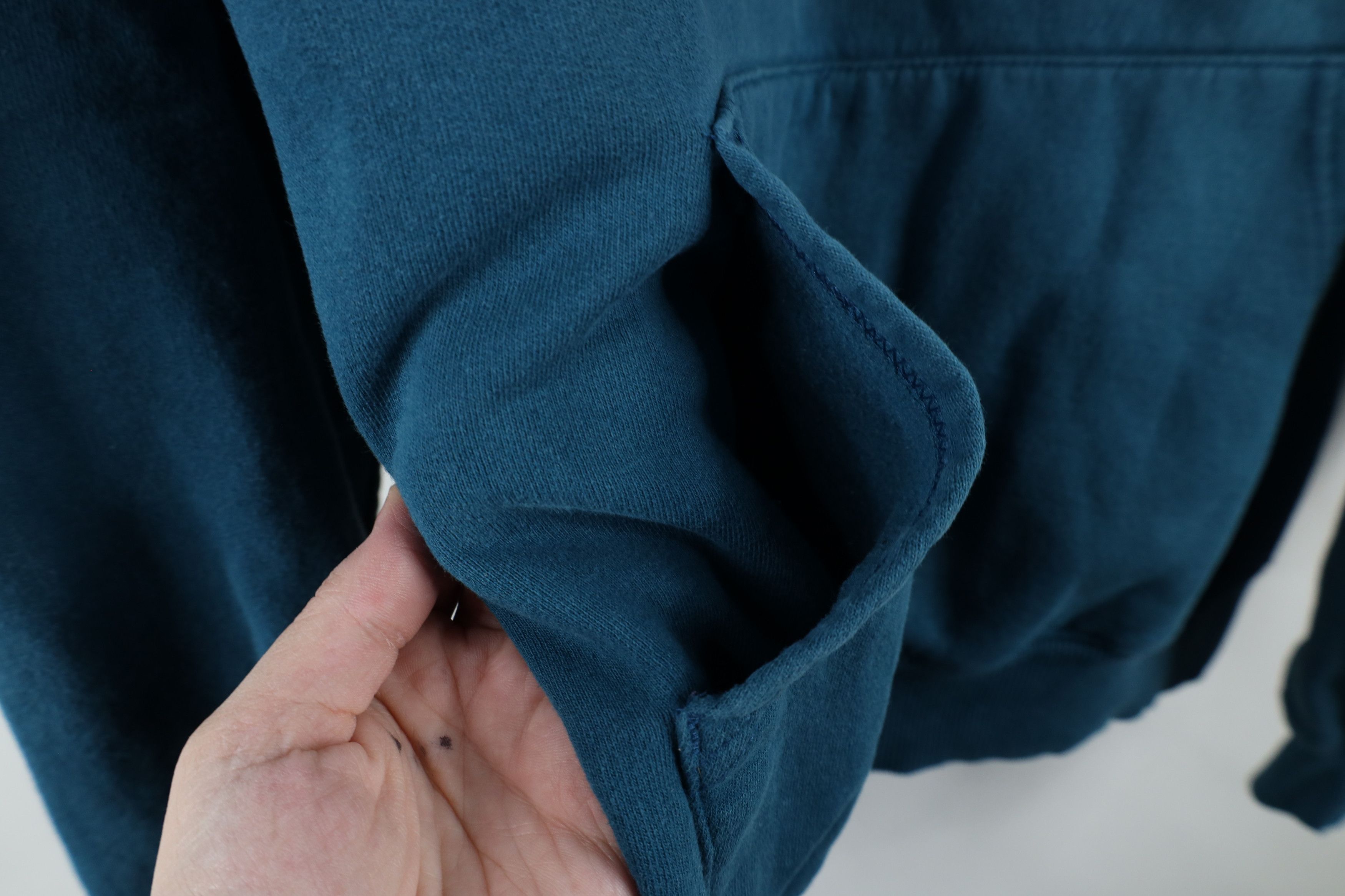 Champion × Vintage Vintage 90s Champion Classic Logo Hoodie Sweatshirt Blue Size US XL / EU 56 / 4 - 9 Thumbnail