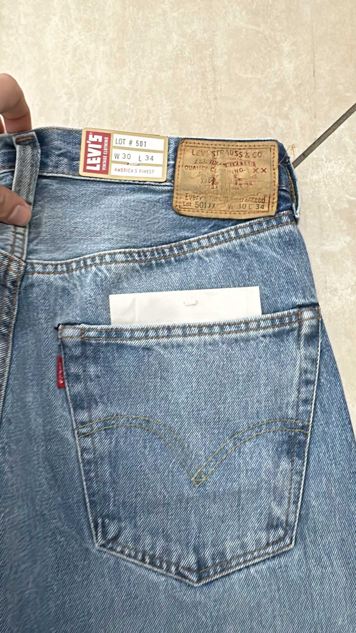 Levi's Vintage Clothing LVC Levi's Vintage Clothing 1947 501XX BigE Selvedge Jeans Size US 30 / EU 46 - 7 Thumbnail