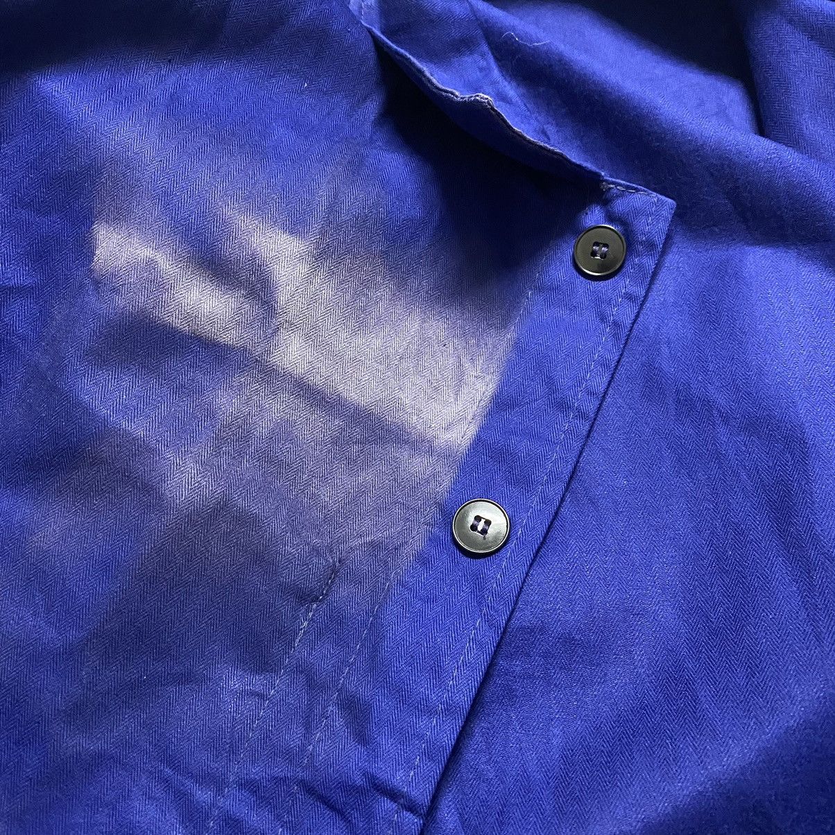 Le Laboureur Vintage 60s Sanfor French Worker Chore Jacket Sunfaded Hbt Size US XL / EU 56 / 4 - 15 Thumbnail