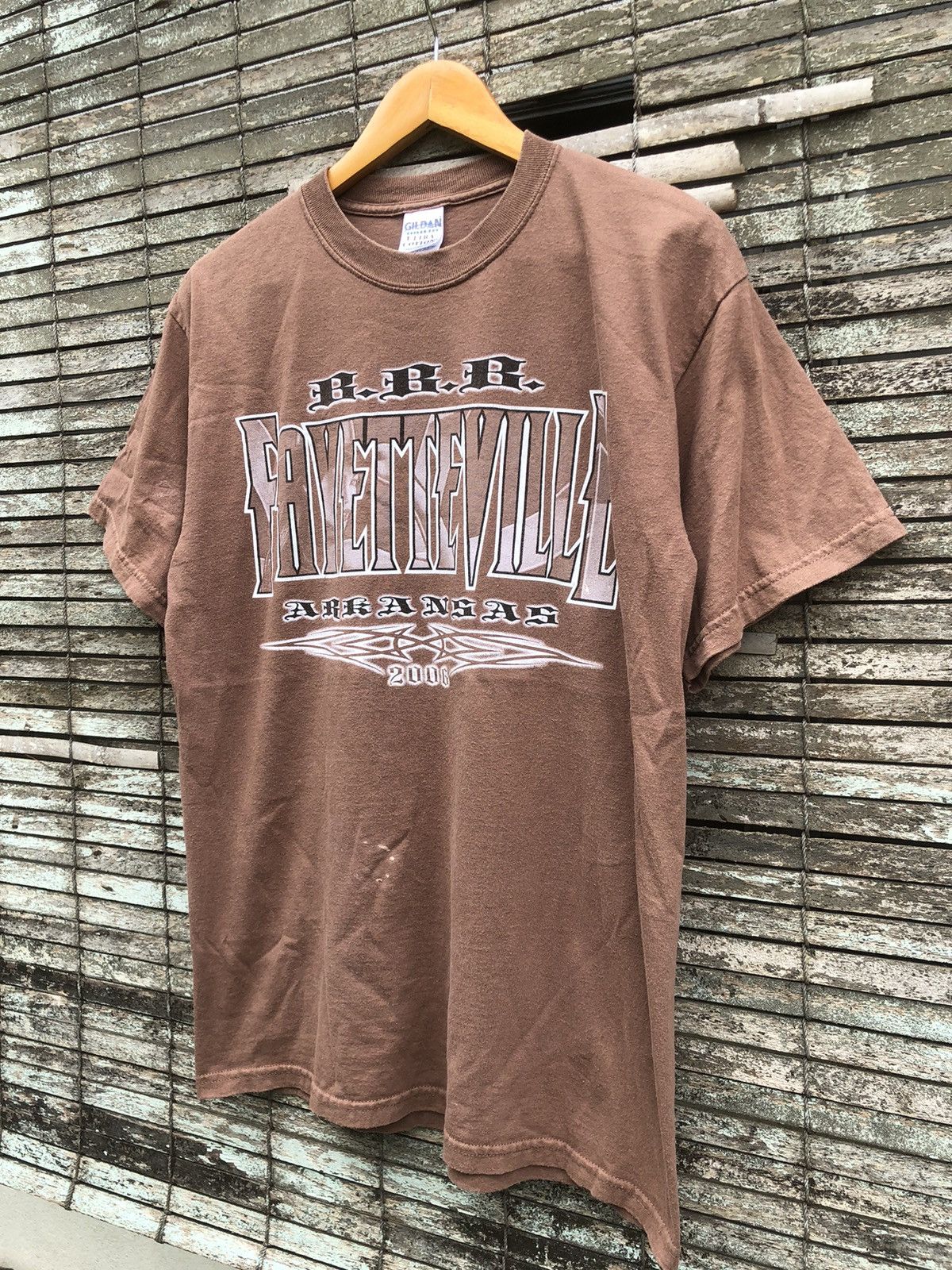 West Coast Choppers Vintage Y2K Sunfaded Fayetteville Arkansas Biker Backhit Tee Size US M / EU 48-50 / 2 - 12 Thumbnail