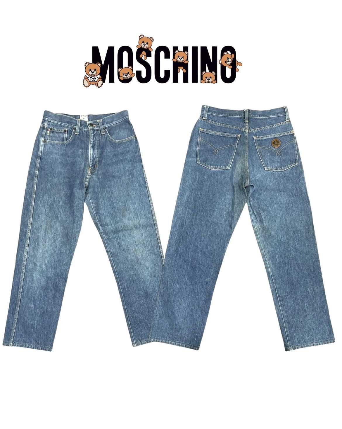 Vintage 90s Moschino Classic Fashion Designer Jeans