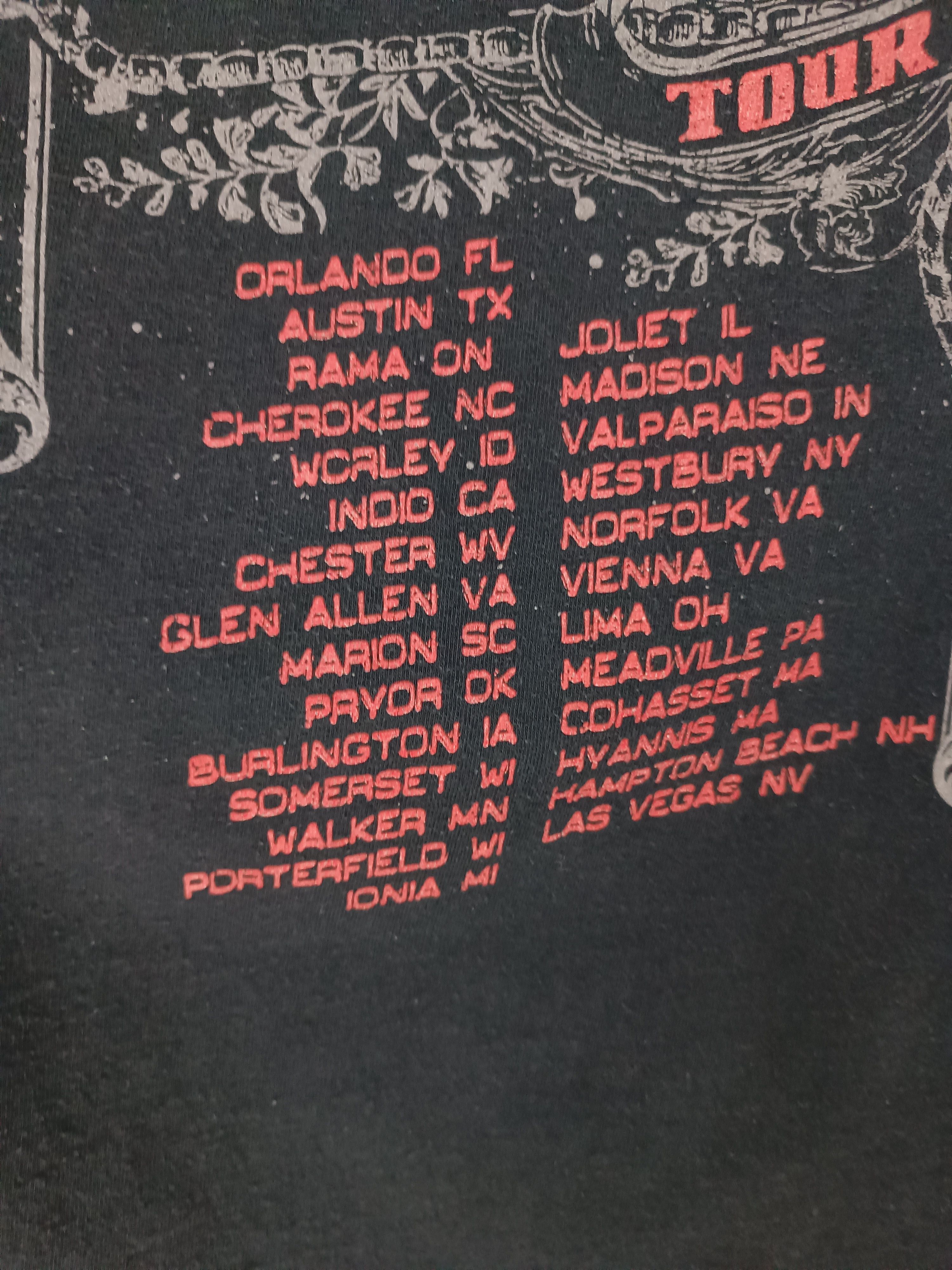 Vintage THRASH FADED VINTAGE '08 GRETCHEN WILSON TOUR TEE kid rock Size US XL / EU 56 / 4 - 16 Thumbnail