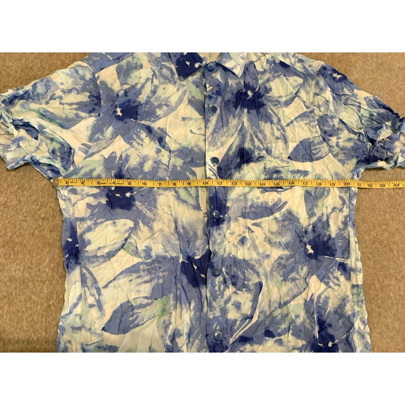 Jams World Jams World Hapuna Blue Short Sleeve Button-Up Shirt S Men Blue Rayon Button-Up Shirt Size US S / EU 44-46 / 1 - 5 Thumbnail