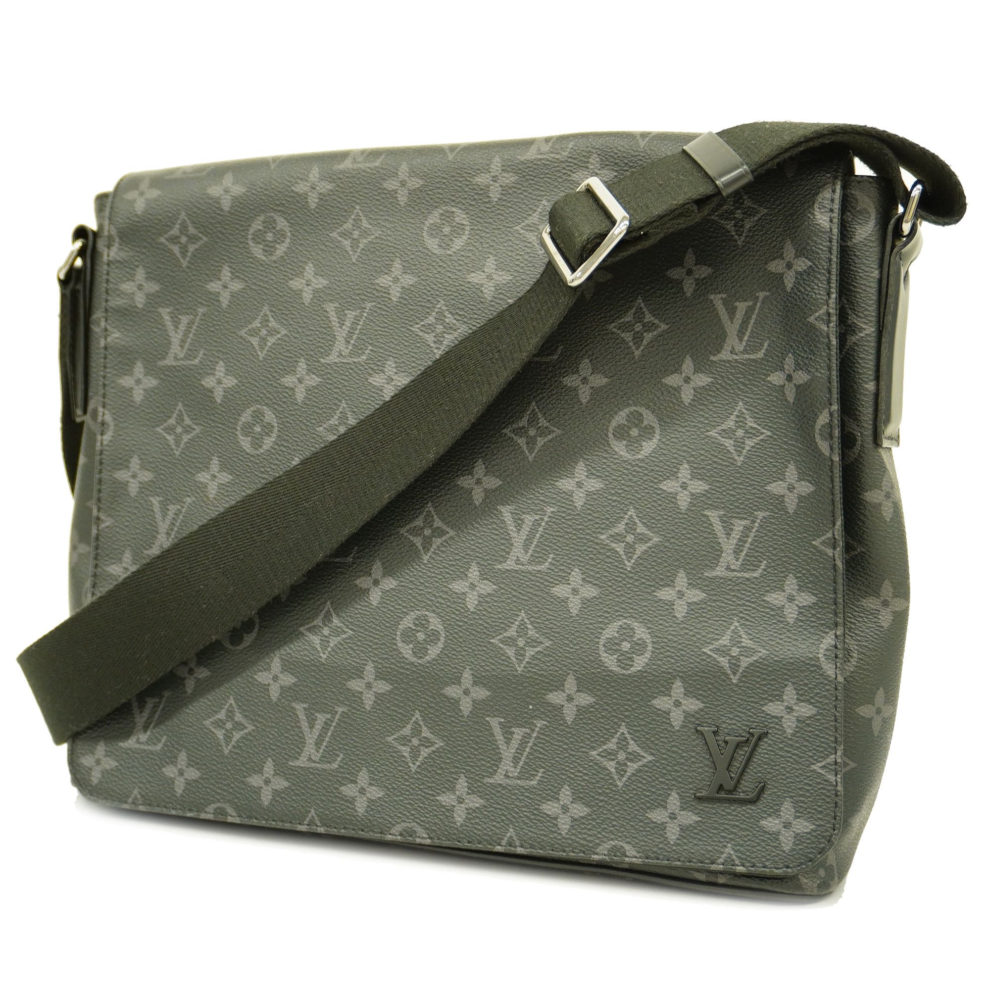 Louis Vuitton LOUIS VUITTON bag monogram eclipse men's shoulder district MM  NM M44001 black