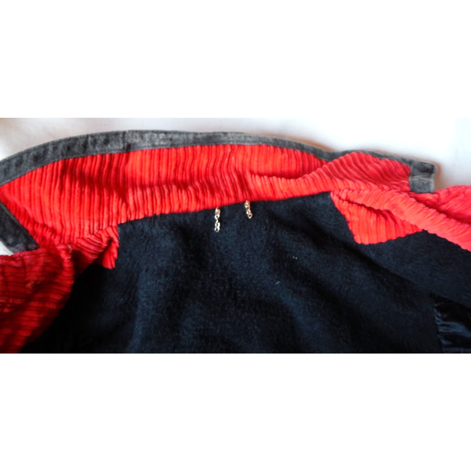 Vintage VINTAGE ILGWU Ladies M/L 1960s Corduroy Coat Fleece Lined Union Made USA Red Mens Size M / US 6-8 / IT 42-44 - 5 Thumbnail