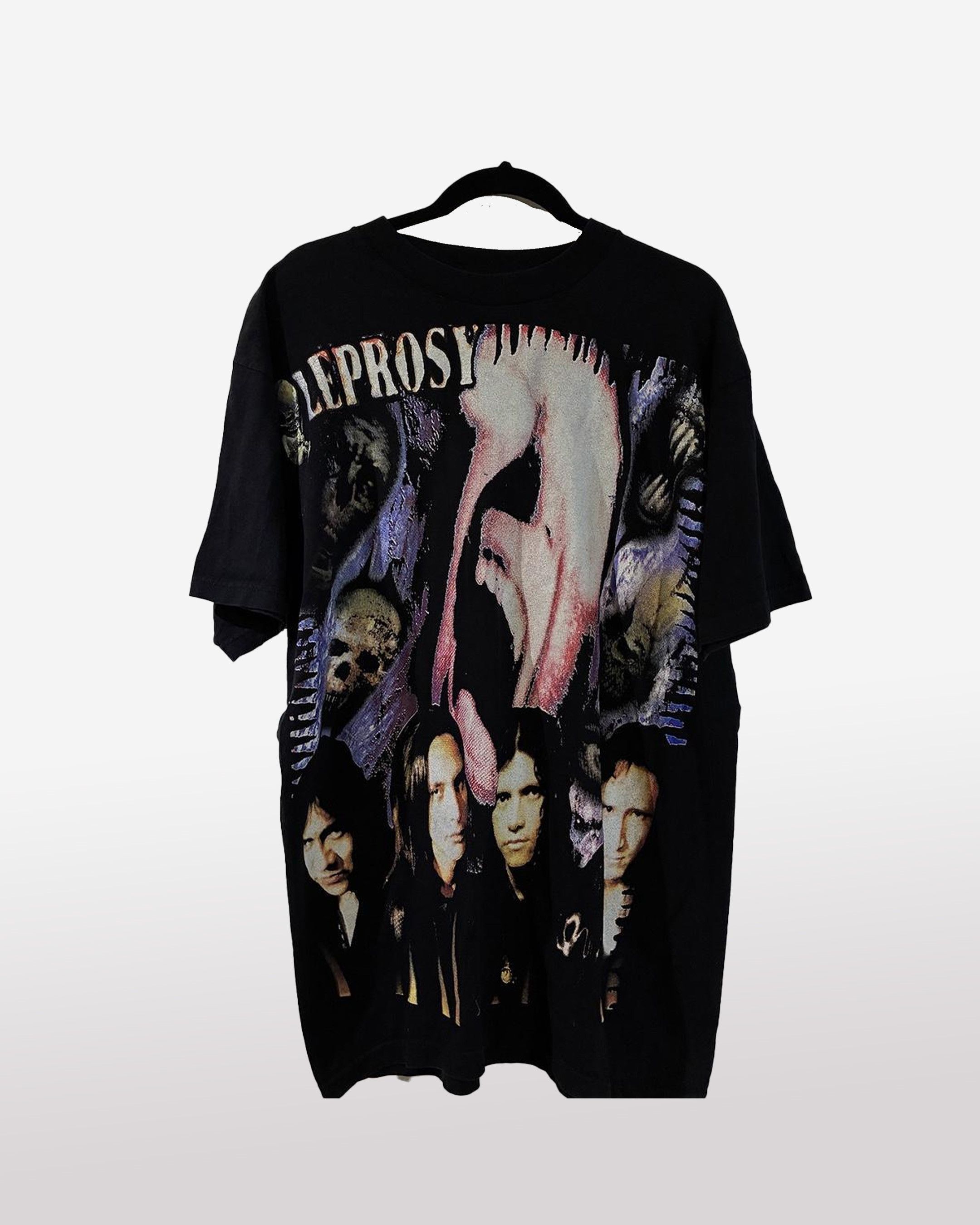 Vintage Vintage Leprosy 90s shirt Size US XL / EU 56 / 4 - 1 Thumbnail