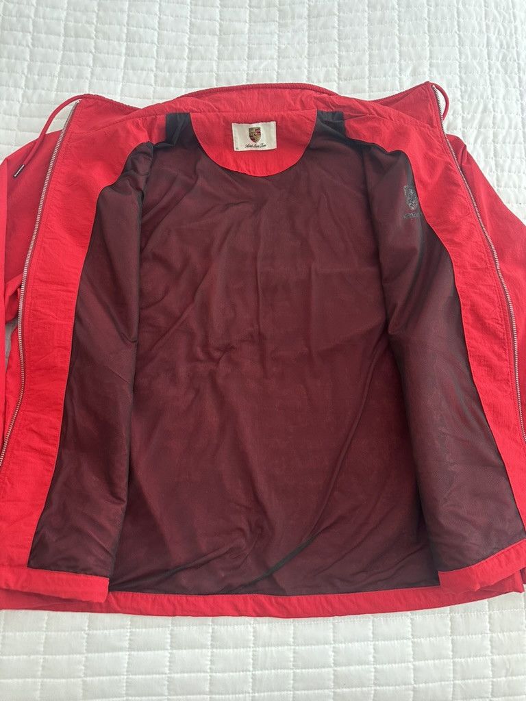 Aime Leon Dore × Porsche Design Aime Leon Dore Porsche Nylon Track Jacket Men’s Tango Red Size US XL / EU 56 / 4 - 11 Thumbnail