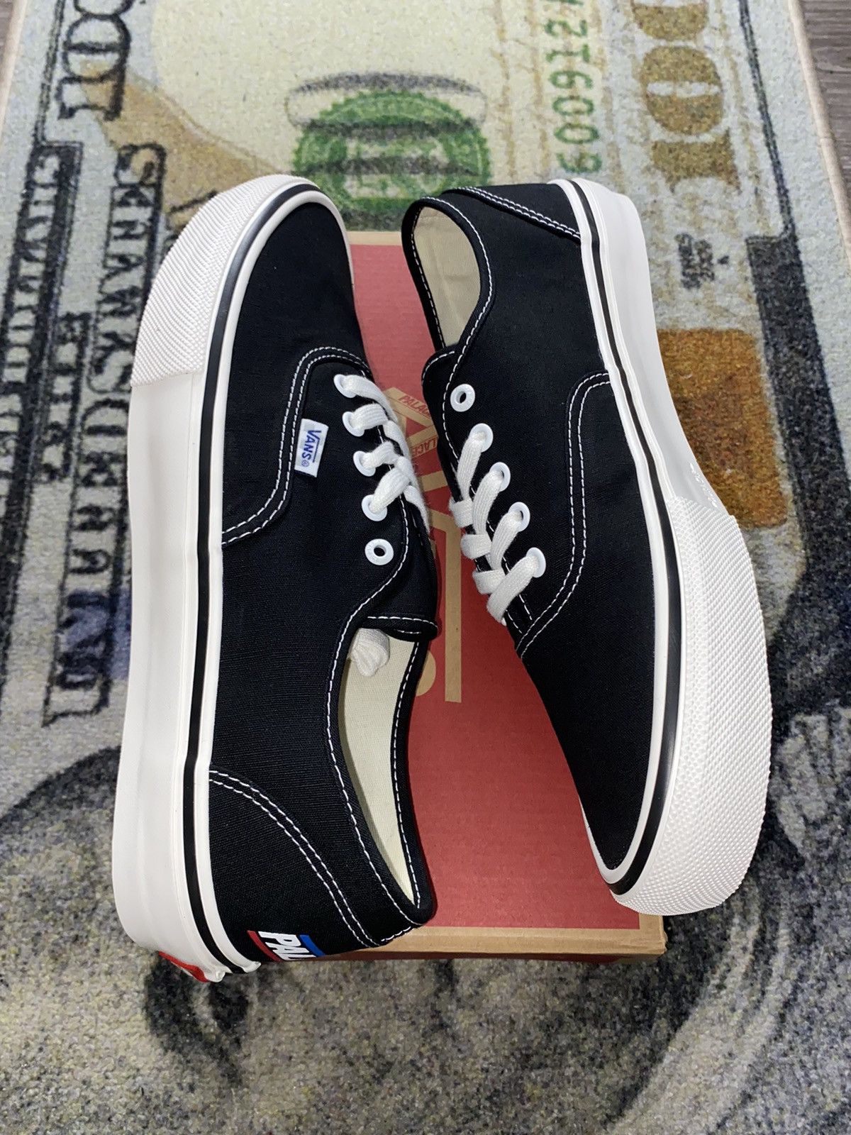 Palace Palace Vans Skate Authentic Classic White Size US 11.5 / EU 44-45 - 4 Thumbnail