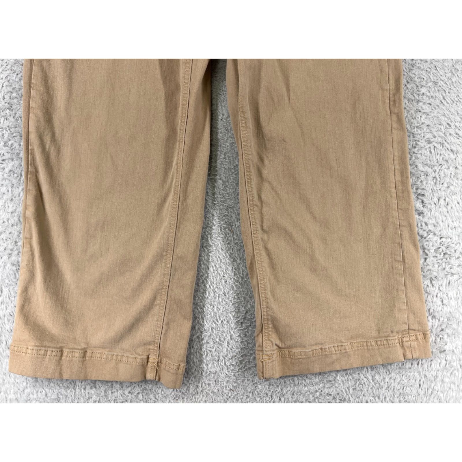 Vintage Alex Marie Womens Jeans Beige Denim Wide-Leg 8 Crop Y2K Style Pockets 5-Pocket Rise High Casual Shirt? Size 30" / US 8 / IT 44 - 4 Thumbnail
