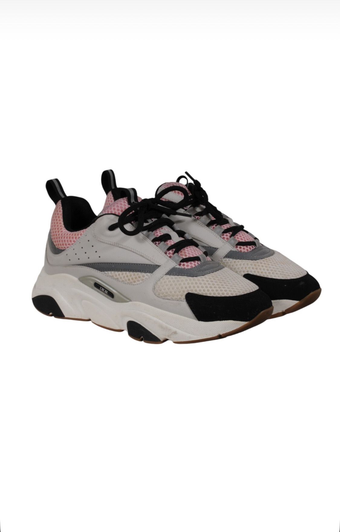 Dior Dior Men B22 Sneakers White Pink Silver Chunky Size US 10 / EU 43 - 1 Thumbnail