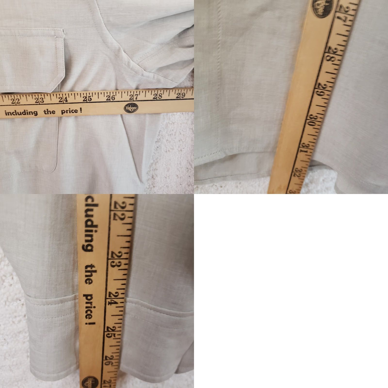 Vintage Woolrich Button-Up Shirt Men’s Long Sleeve Casual Regular XXL British Tan Beige Polyester Solid Button-Up Shirt Mens XLT Size US XXL / EU 58 / 5 - 10 Thumbnail