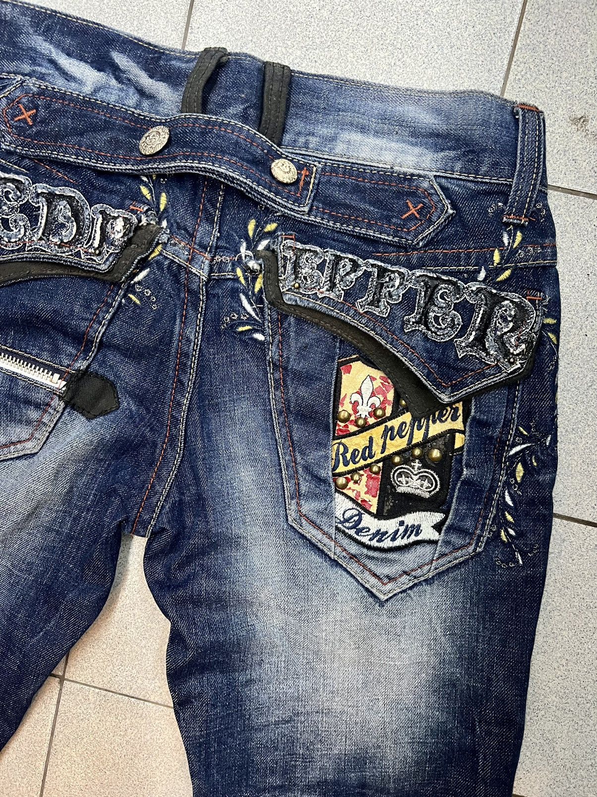 Hysteric Glamour Redpepper Seditionaries Distressed Jeans Size US 32 / EU 48 - 15 Thumbnail