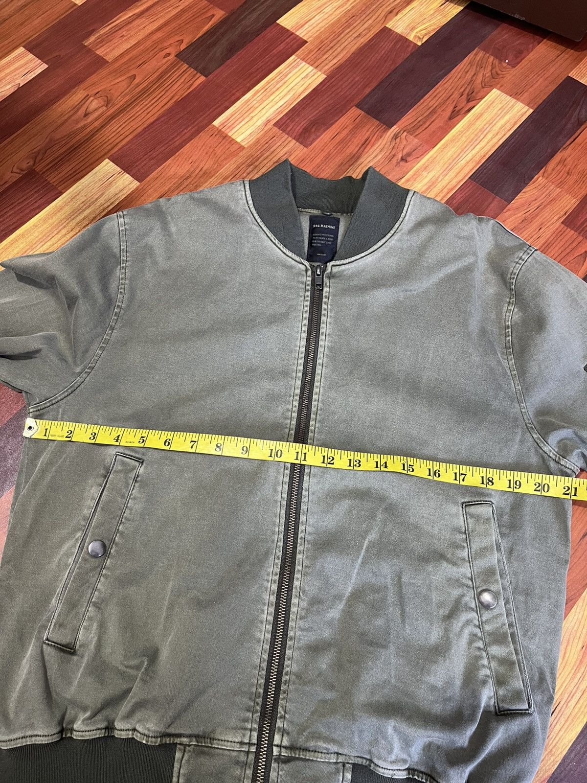 Japanese Brand Rag Machine Vintage Wash MA-1 Bomber Jacket Size US M / EU 48-50 / 2 - 15 Thumbnail