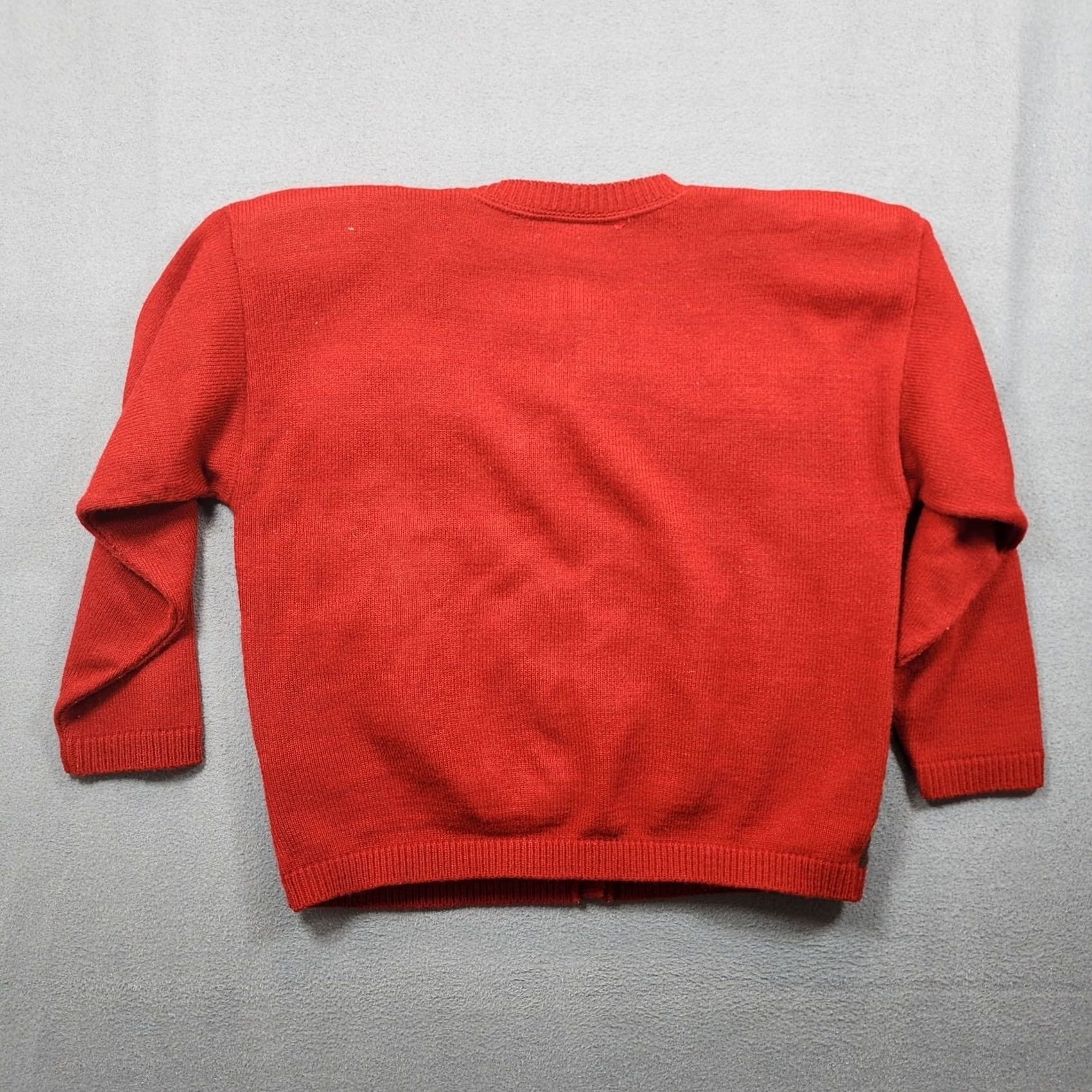 Vintage VINTAGE Norton McNaughton Cardigan Sweater Floral Red Medium Womens Shoulder Pads Classic Size M / US 6-8 / IT 42-44 - 2 Thumbnail