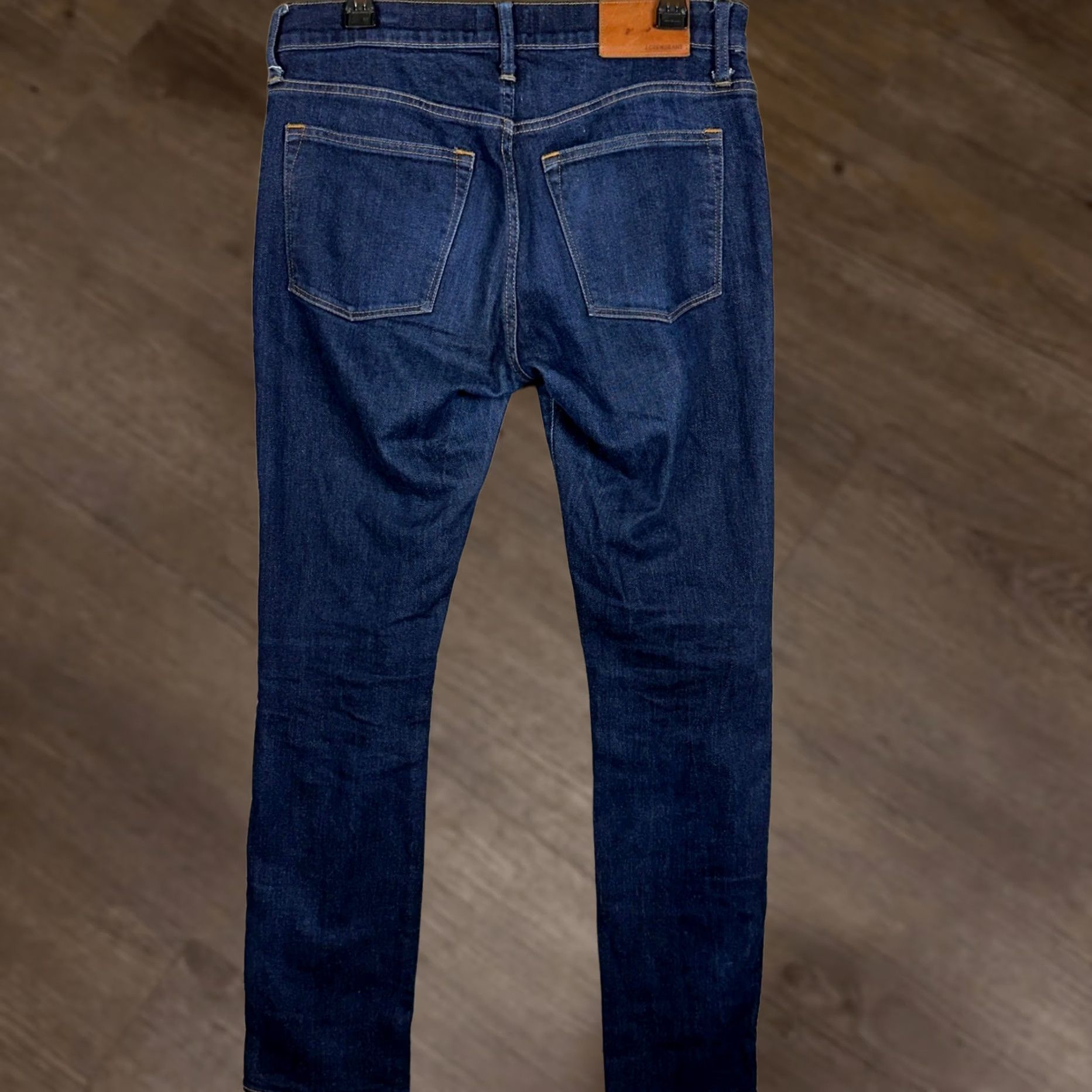 J.Crew J.Crew Jeans 31X32 Slim Fit 484 Dark Wash Denim Stretch 5-Pocket Mens Tapered Leg Blue Indigogo Size US 31 - 1 Thumbnail