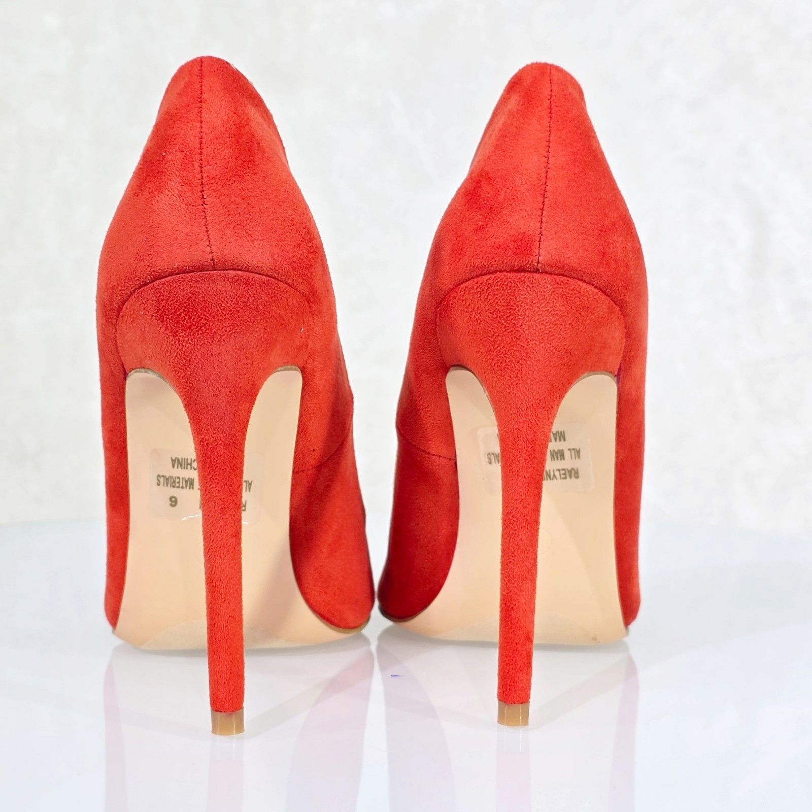 Other Lynn Dark Orange FX Suede High Heel Shoes Pointy Toe Pumps ( Size US 8.5 / IT 38.5 - 5 Thumbnail