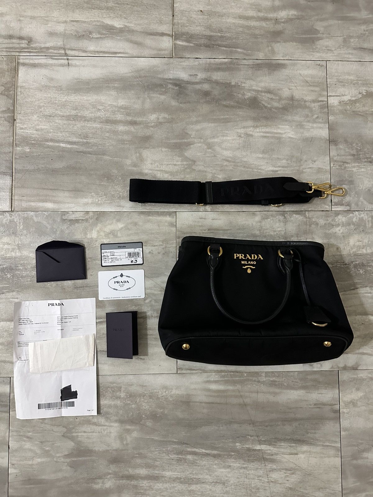 Prada Prada Tessuto Nylon Two Way Satchel Purse Size ONE SIZE - 4 Thumbnail