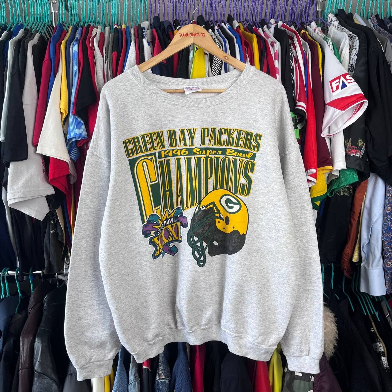 NFL NFL 1996 Green Bay Packers Super Bowl Champions Sweatshirt Size US L / EU 52-54 / 3 - 1 Thumbnail