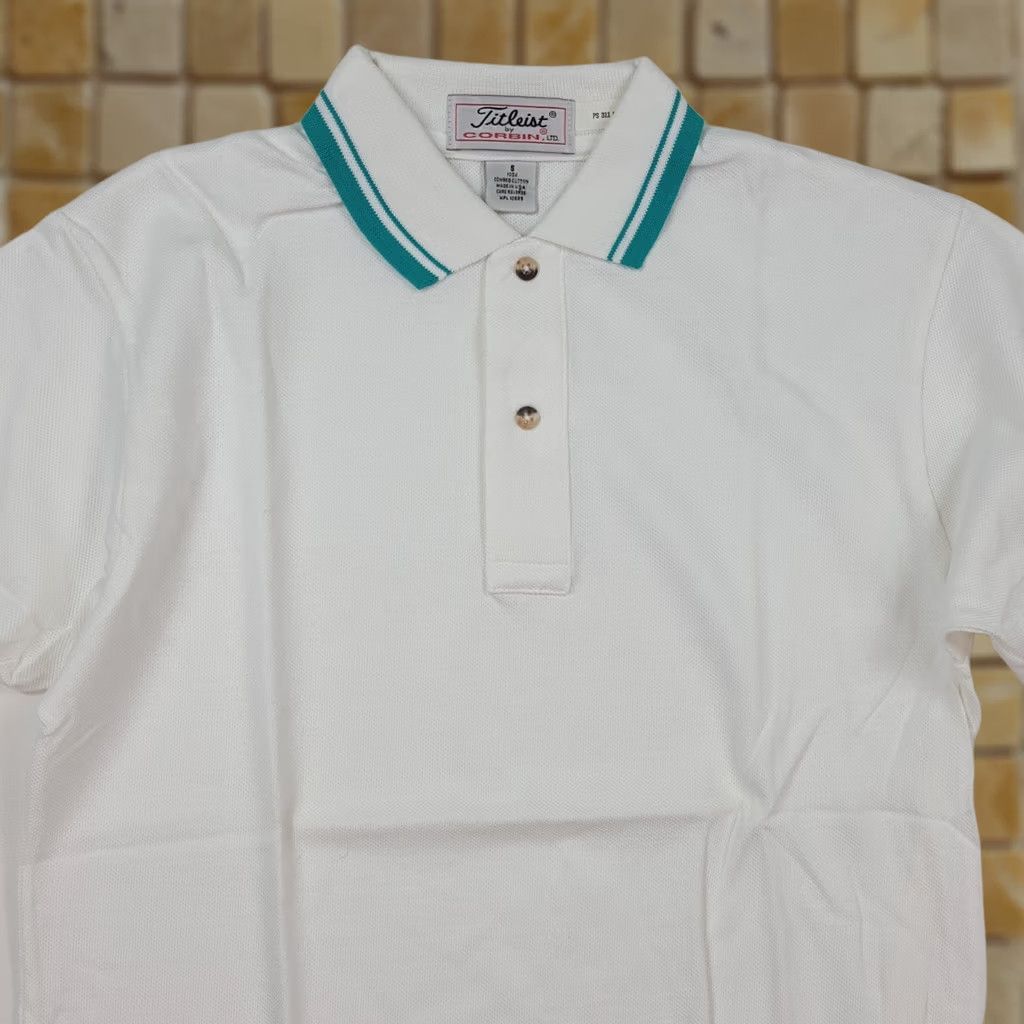 Titleist VINTAGE Titleist Golf Collared Men's Small USA Made PGA Pullover White Polo Shirt Size US S / EU 44-46 / 1 - 1 Thumbnail