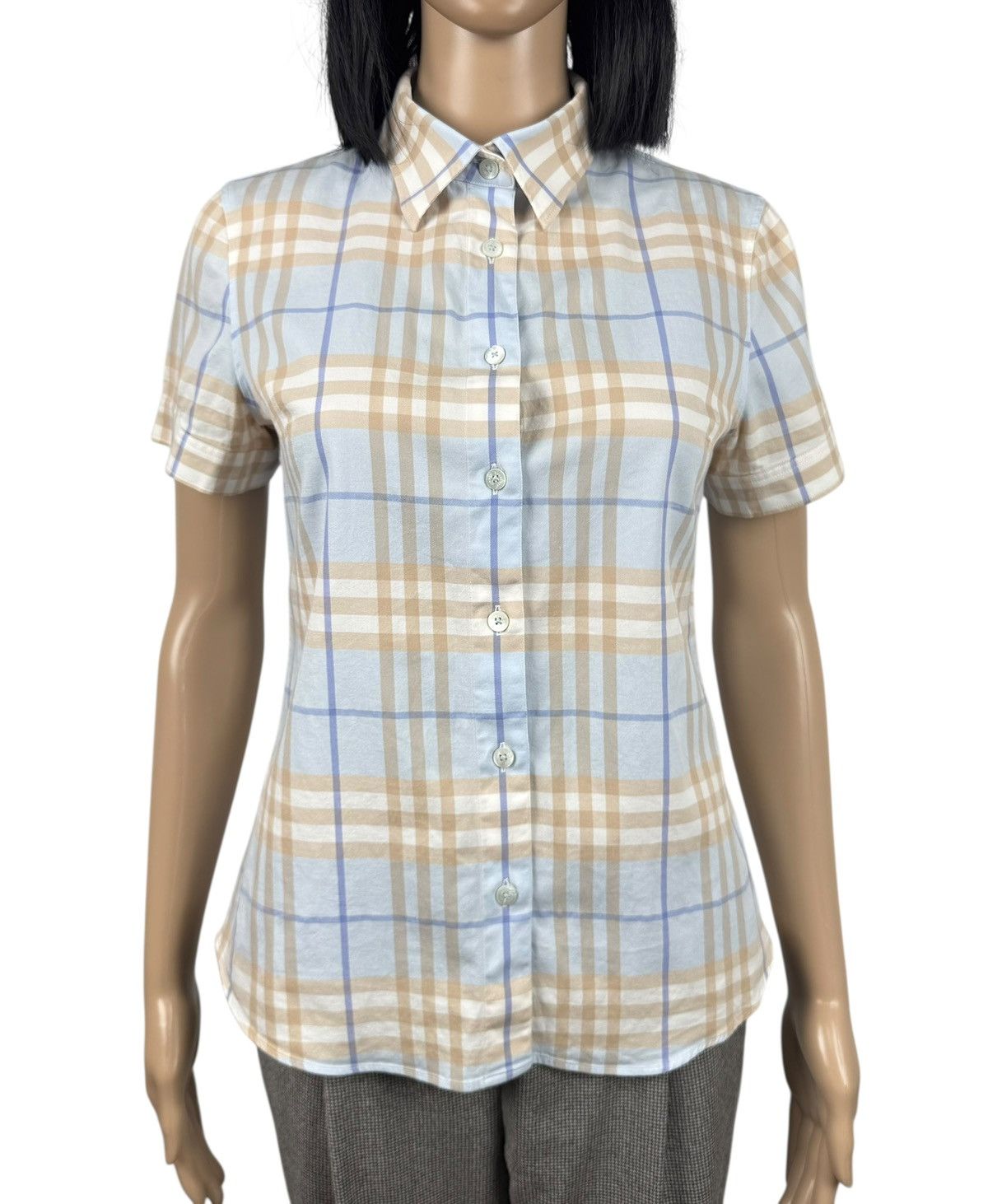 Burberry Burberry Vintage Checkered Shirt Button Up Short Sleeve Size S / US 4 / IT 40 - 2 Thumbnail
