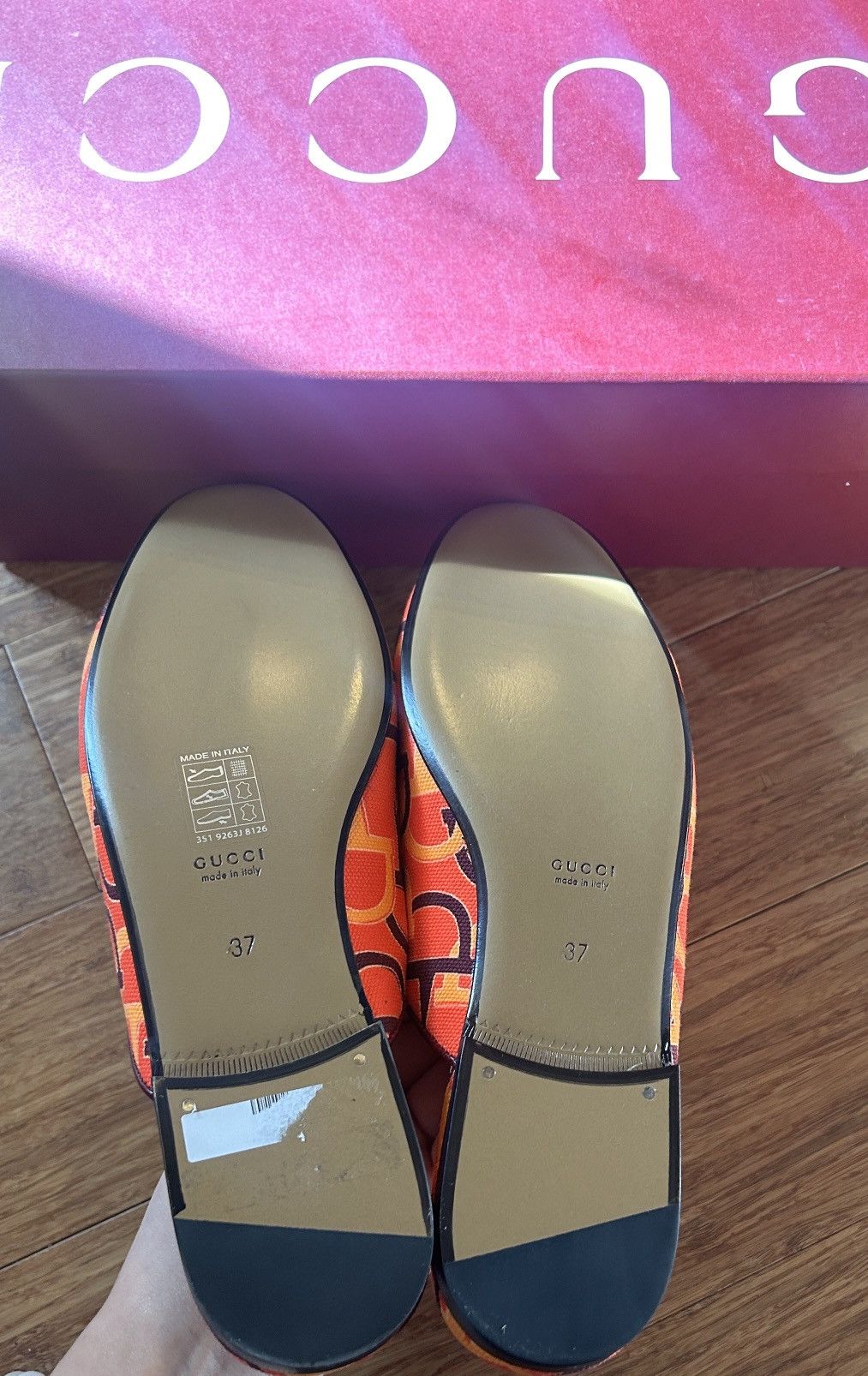 Gucci Gucci Horsebit Closed Tow Slippers Flats Orange Size 37 Size US 7 / IT 37 - 3 Thumbnail