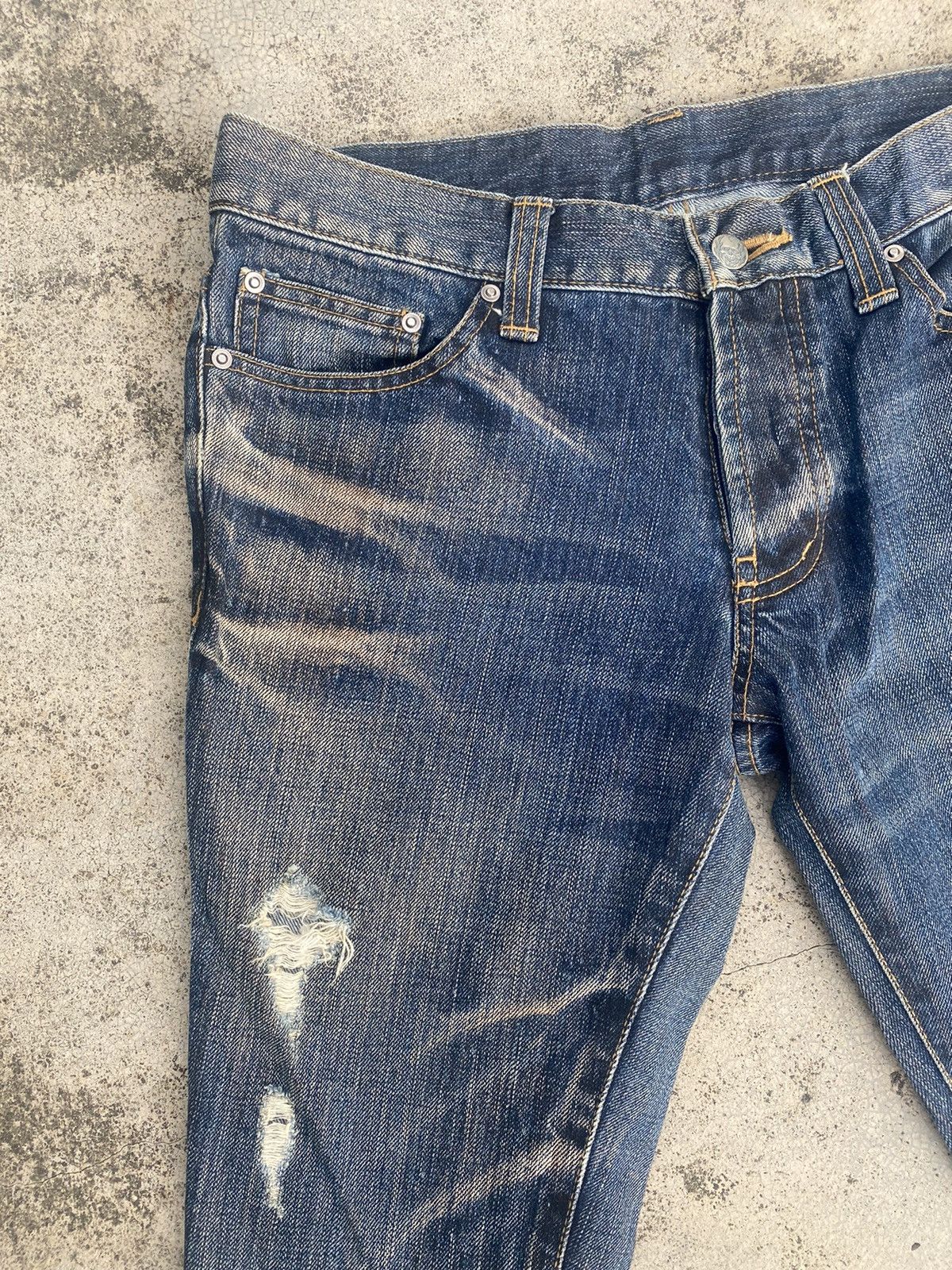 If Six Was Nine × Japanese Brand Flare Jeans Modern Lovers Clawmark Mud Distressd Size US 30 / EU 46 - 8 Thumbnail