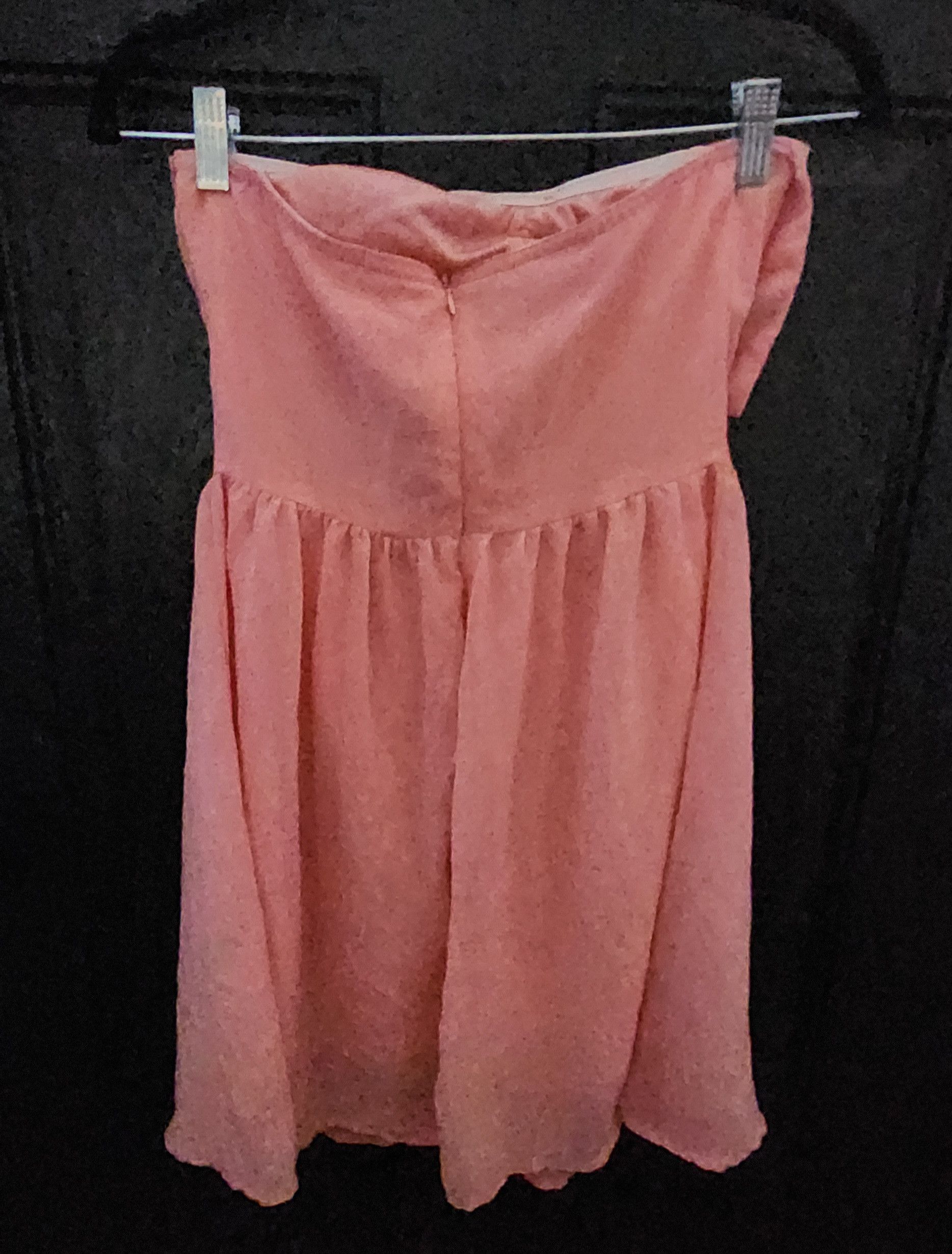 Other NWOT Unbranded Pink Strapless Sheer Bow Dress No Size Small Size S / US 4 / IT 40 - 2 Thumbnail