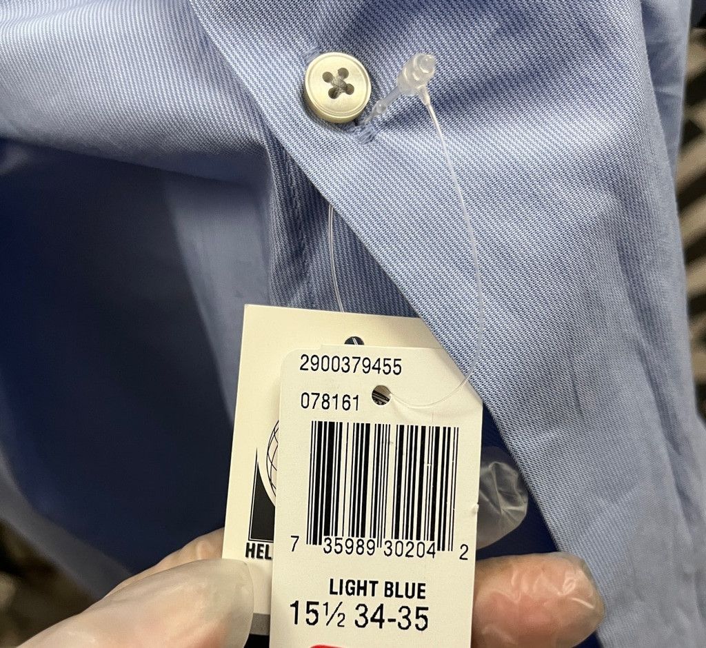DKNY Men's DKNY Dress Shirt Size 15 1/2 34-35 Light Blue Size US S / EU 44-46 / 1 - 3 Thumbnail
