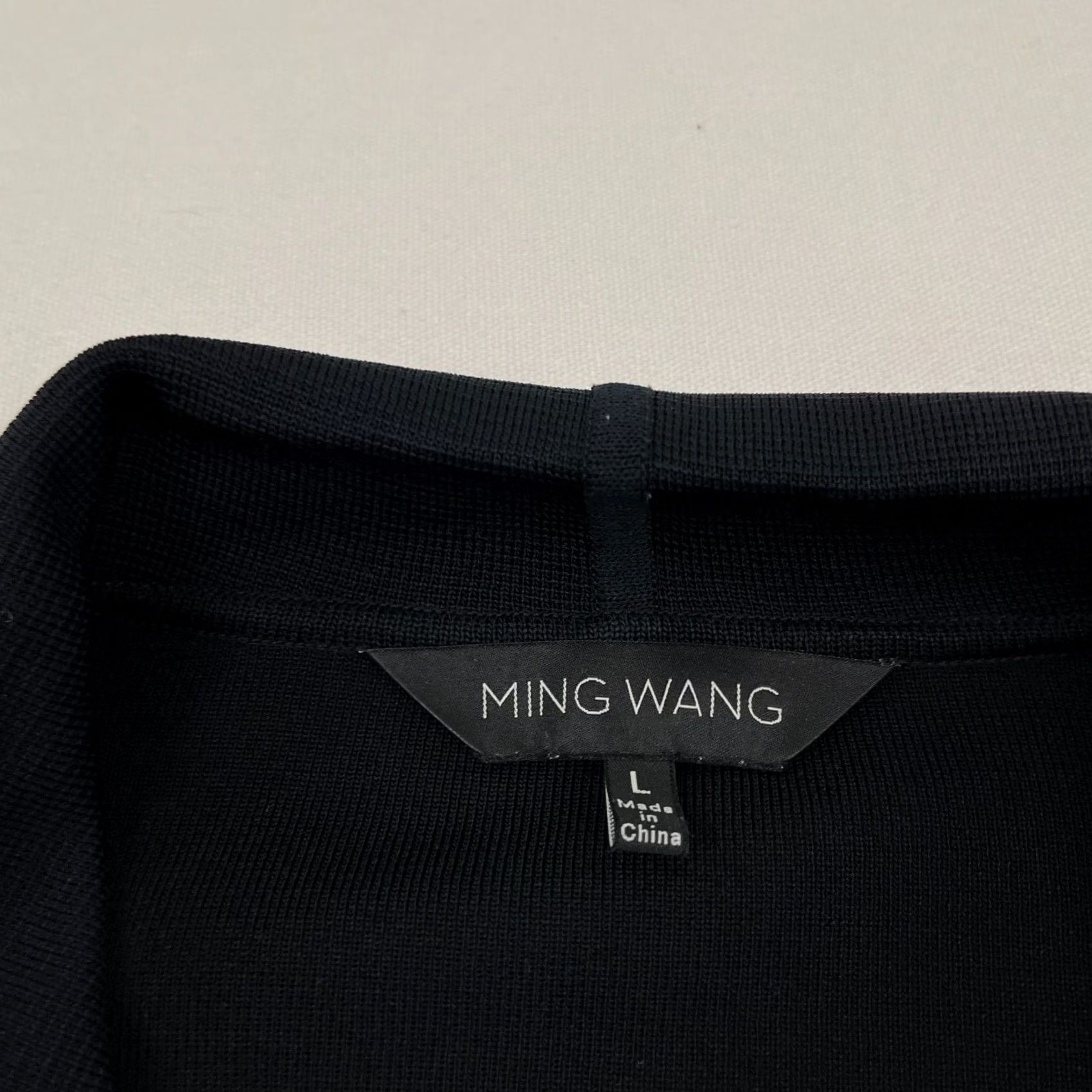 Vintage VINTAGE Ming Wang Blazer Jacket Womens L Black White Piped Contrast Trim Academia Prep Size L / US 10 / IT 46 - 2 Thumbnail