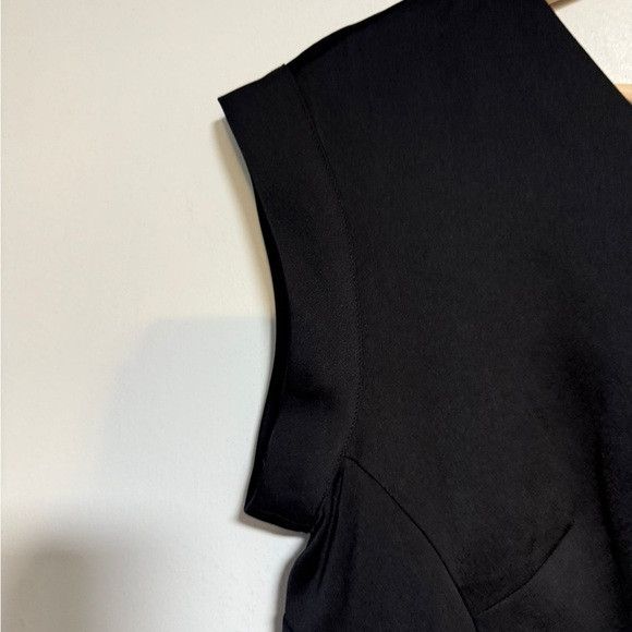 Allsaints AllSaints Black Cap Sleeve V-Neck Dress Size Small Size S / US 4 / IT 40 - 7 Thumbnail