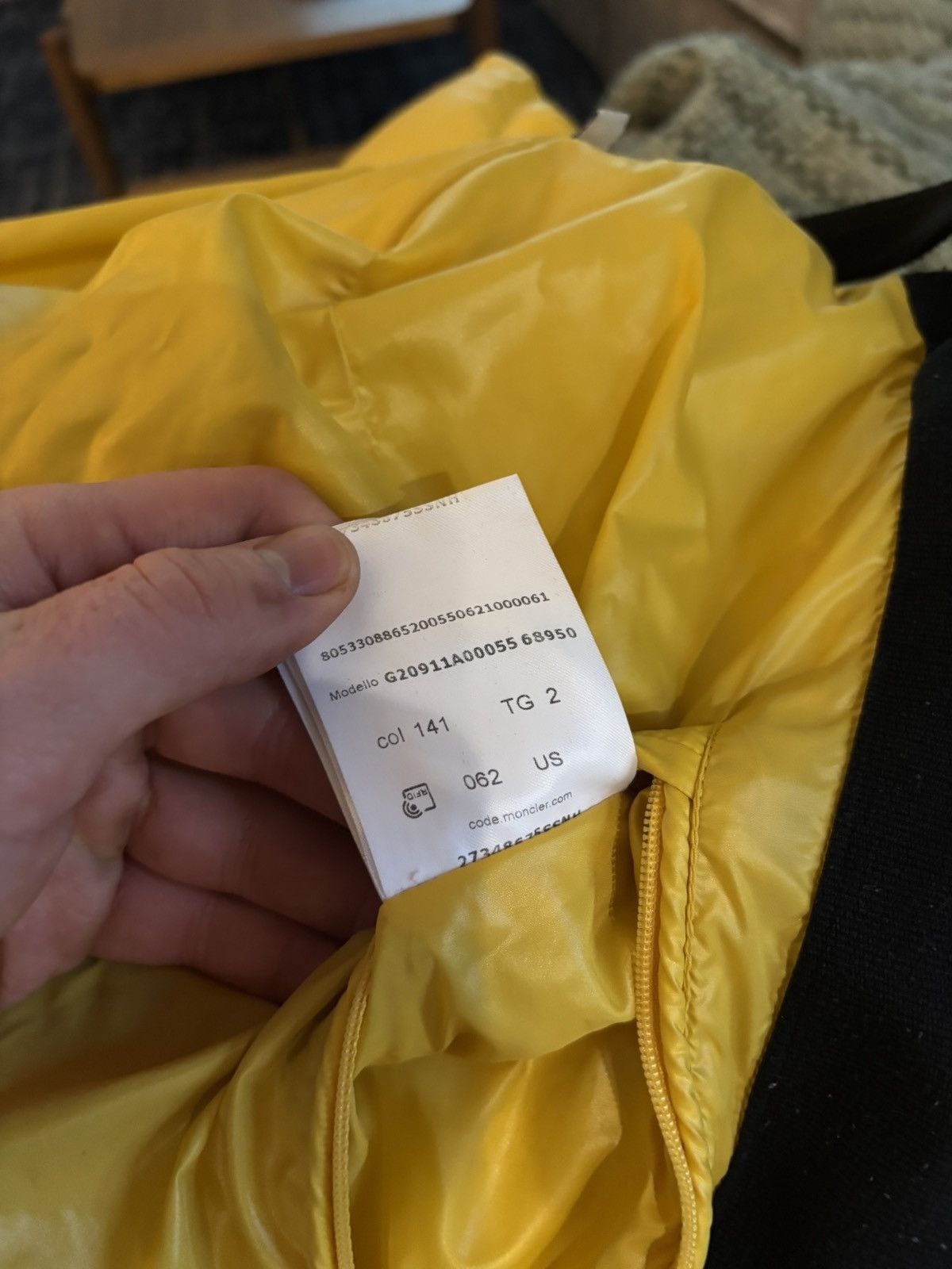 Moncler $1750 Yellow Dougnac Giubbotto Puffer Jacket Size US M / EU 48-50 / 2 - 12 Thumbnail