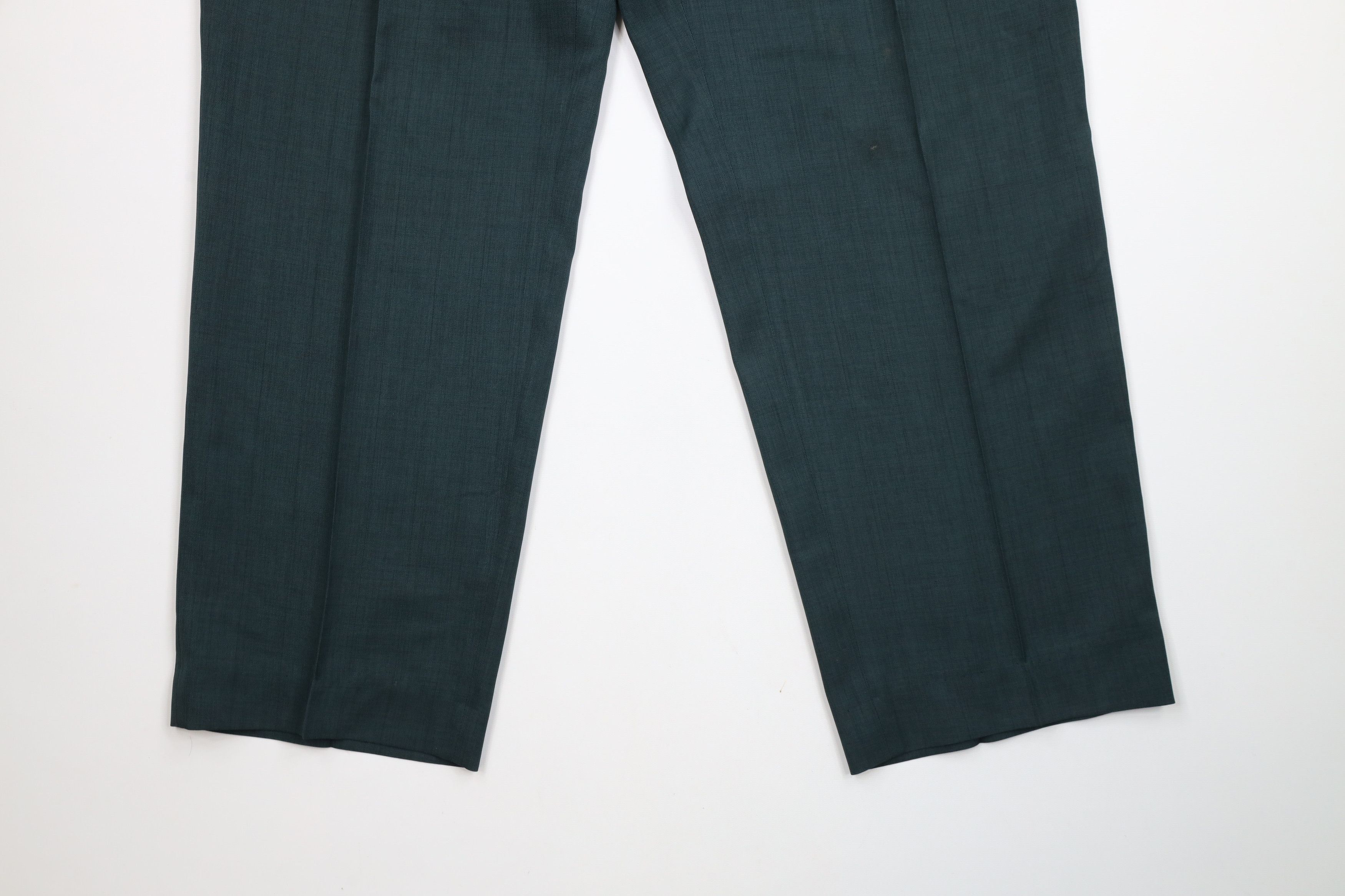 Vintage Vintage 90s Streetwear Wide Leg Chino Pants Heather Green Size US 34 / EU 50 - 4 Thumbnail