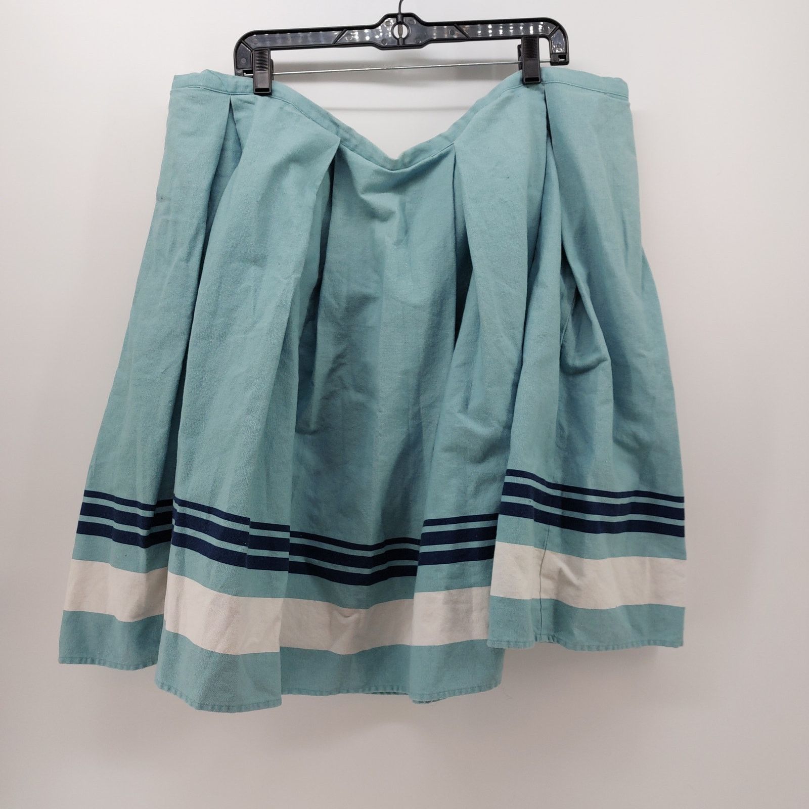 Other Jason Wu for Target Blue Skirt Plus Size 22W Pleaded Cotton Size 42" / US 20 - 1 Thumbnail