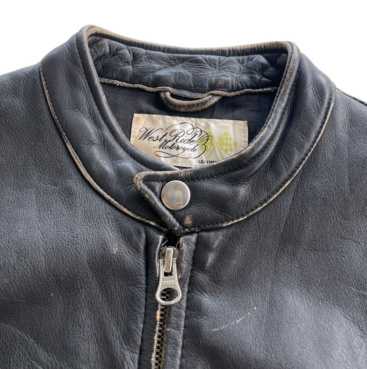 WEST RIDE 50s West Ride Motorcycle Cowhide Leather Jacket (size 34) Size US XS / EU 42 / 0 - 15 Thumbnail