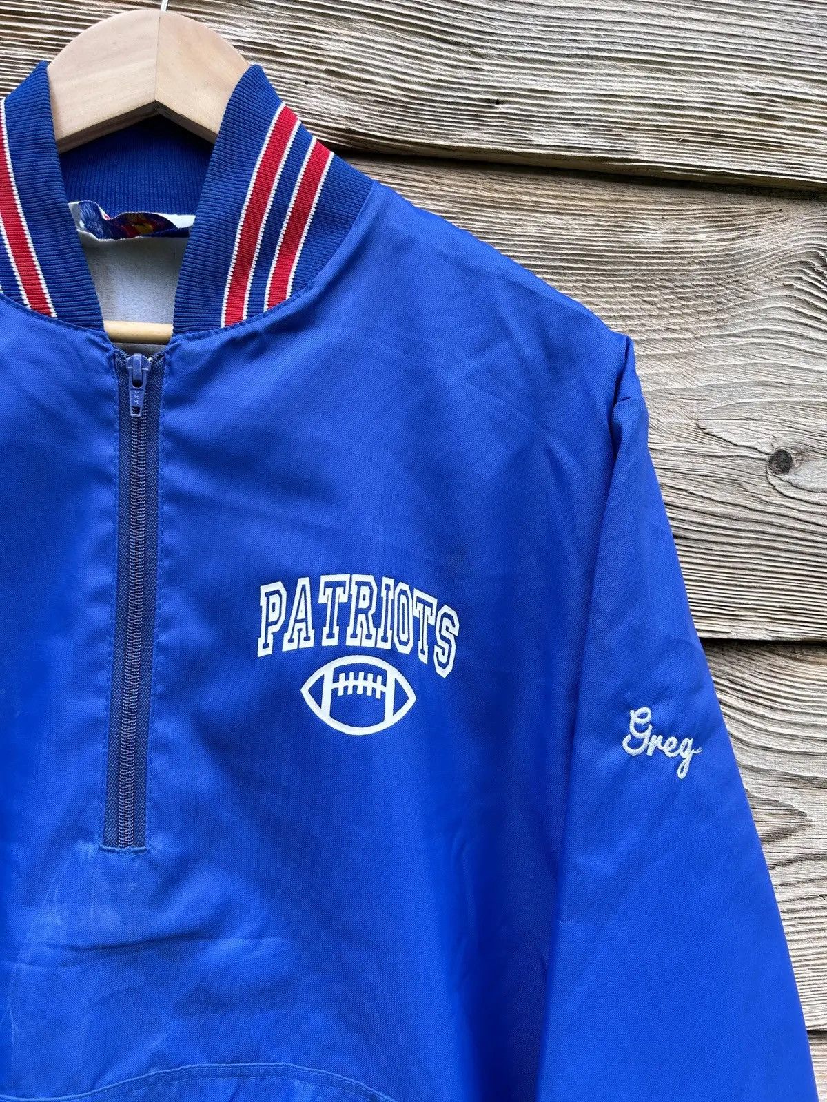 Vintage 80s Vintage Amherst Patriots College Bomber Jacket Size US L / EU 52-54 / 3 - 2 Thumbnail