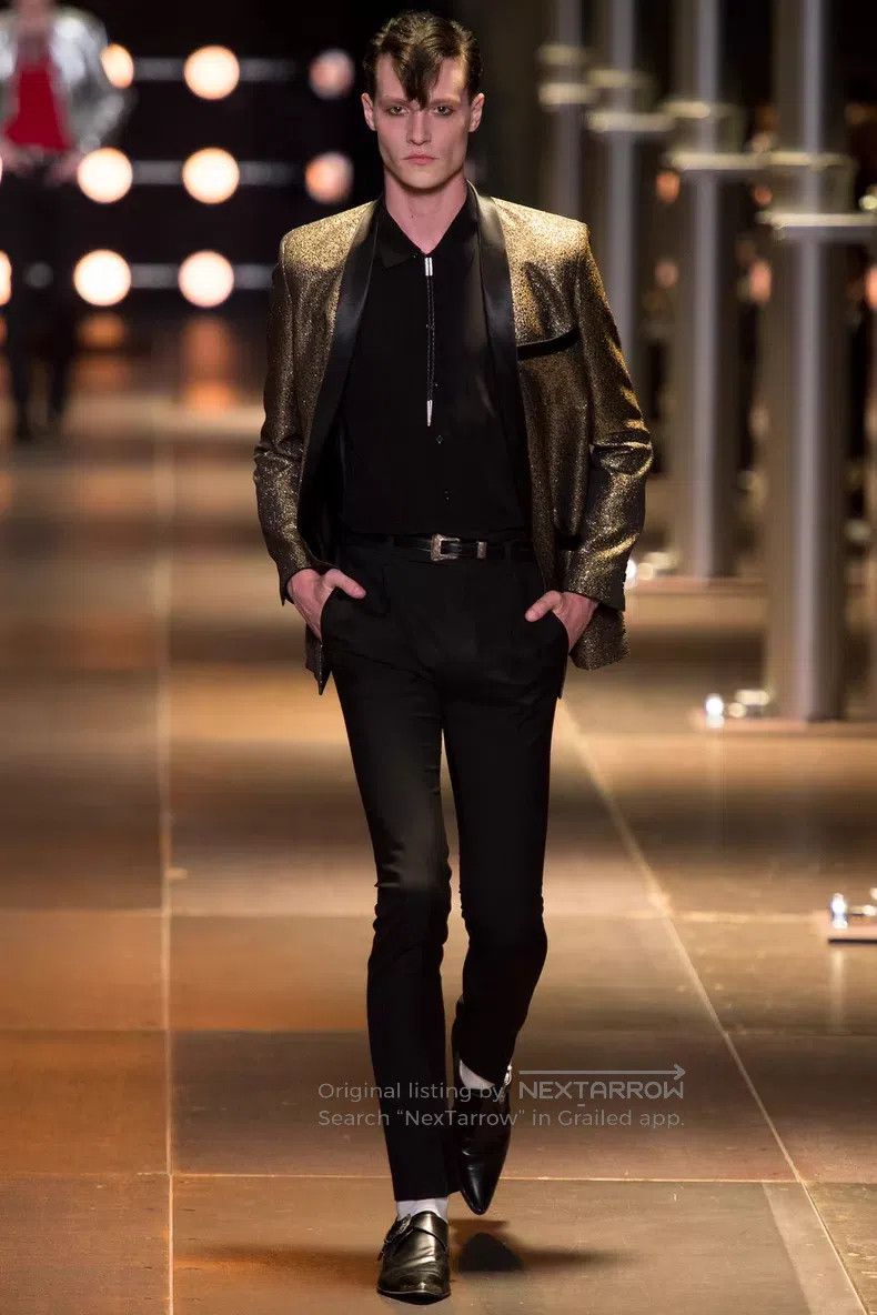 Saint Laurent Paris Saint Laurent Paris Size 39 Black Mulberry Silk Black Samu Size US S / EU 44-46 / 1 - 7 Thumbnail