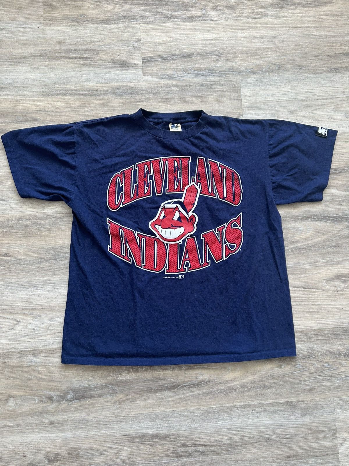 Vintage 1996 Cleveland Indians T-Shirt Large Size US L / EU 52-54 / 3 - 1 Thumbnail