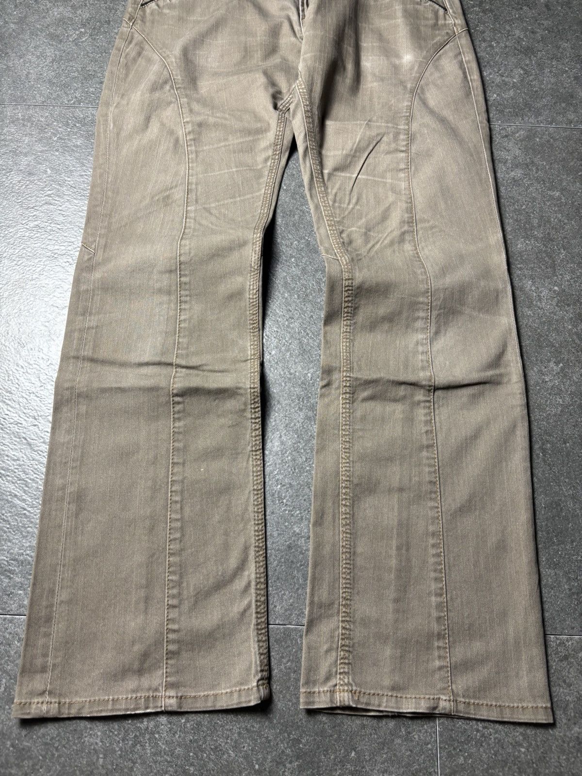 If Six Was Nine × Japanese Brand × Le Grande Bleu (L.G.B.) 2000s Nicole Club For Men Panelled Bootcut Pants Size US 31 - 3 Thumbnail