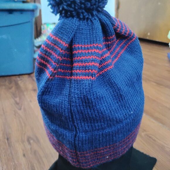 Other Vintage Snowear Striped Wool Pom Winter Beanie Hat Size ONE SIZE - 4 Thumbnail