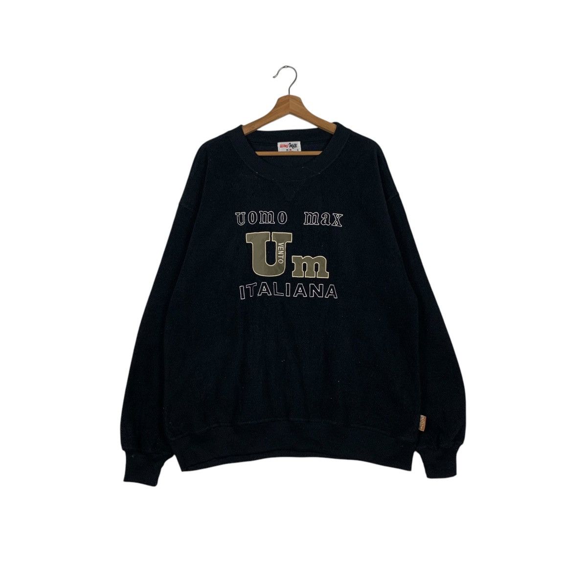 Japanese Brand UOMO MAX Embroidery Big Logo Crewneck Sweatshirt #1947-C85 Size US XL / EU 56 / 4 - 1 Thumbnail