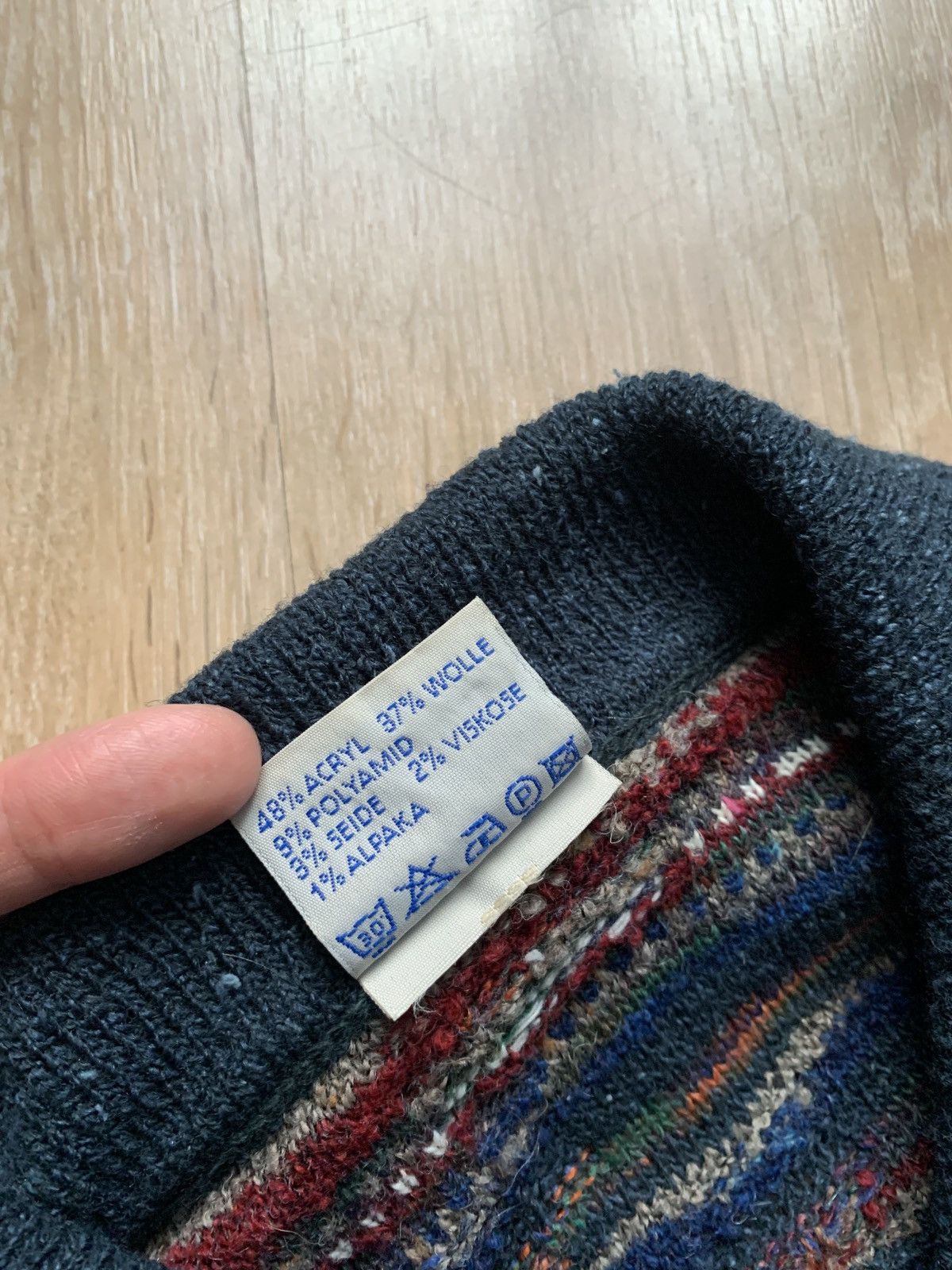 Other VINTAGE PACO CALVARI MULTICOLOUR KNIT SWEATER RARW Size US L / EU 52-54 / 3 - 3 Thumbnail