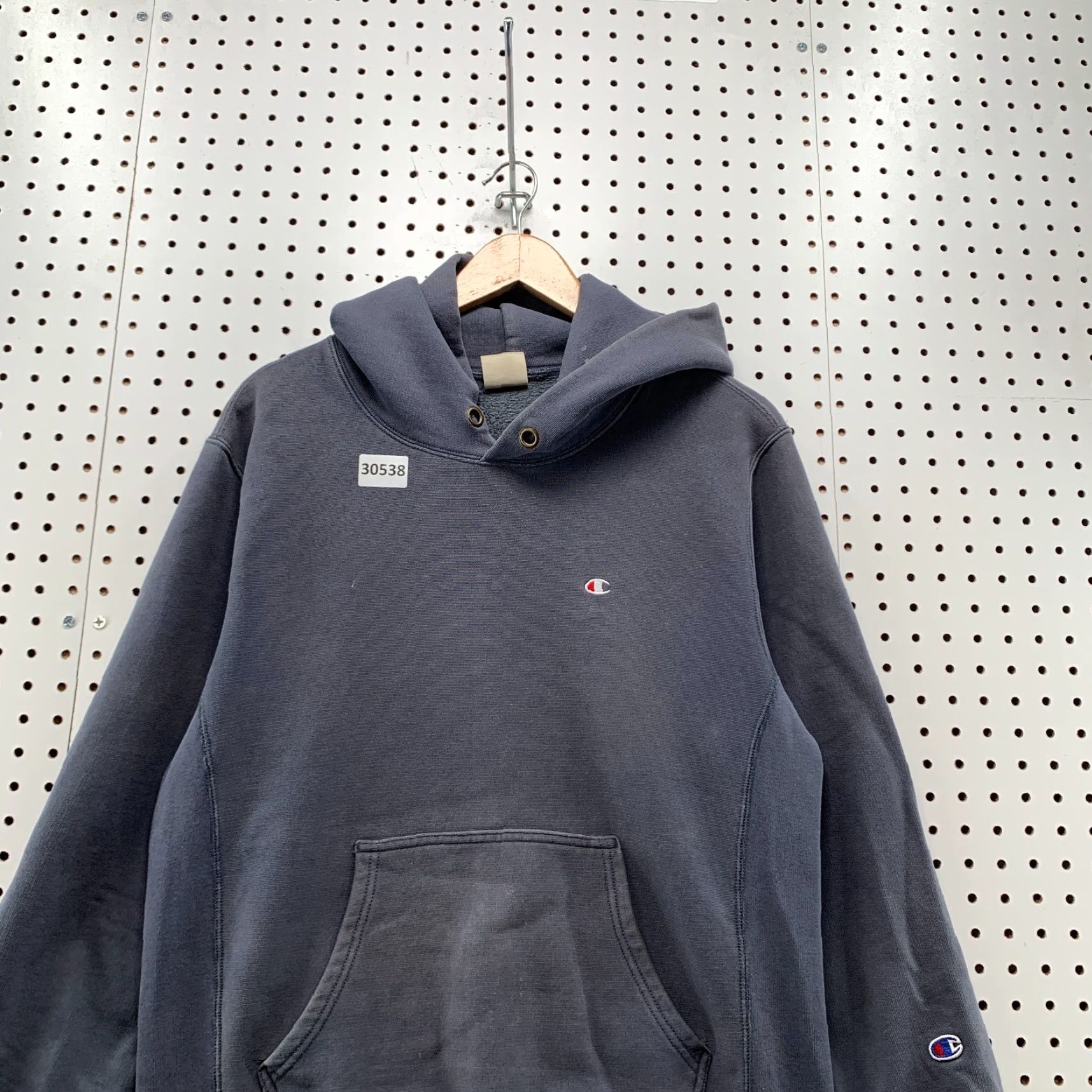 Champion VINTAGE Champion Reverse Weave Hoodie Men Medium Blue 70s Retro Style Heavyweight Fleece Size US M / EU 48-50 / 2 - 4 Thumbnail