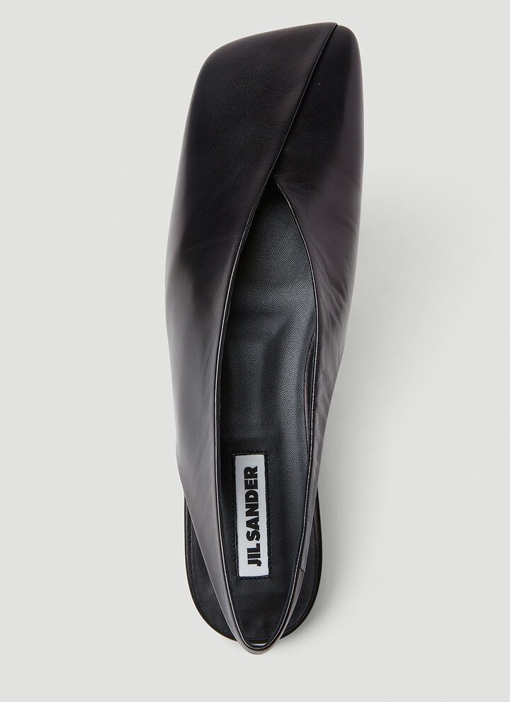 Jil Sander o1loc1c0426 Ballet Flats in Black Size US 6 / IT 36 - 7 Thumbnail