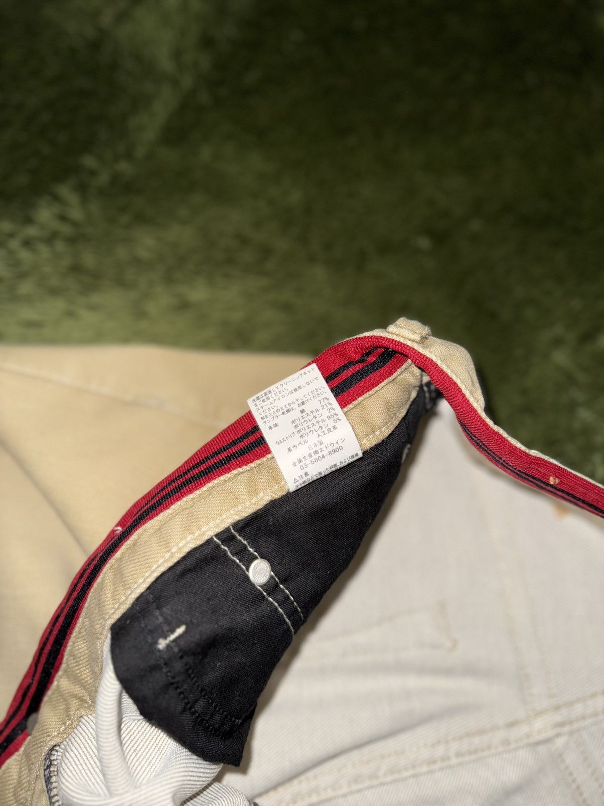 Edwin [L] EDWIN Made in Japan Relaxed Jersey Cotton Pants Beige Size US 34 / EU 50 - 5 Thumbnail