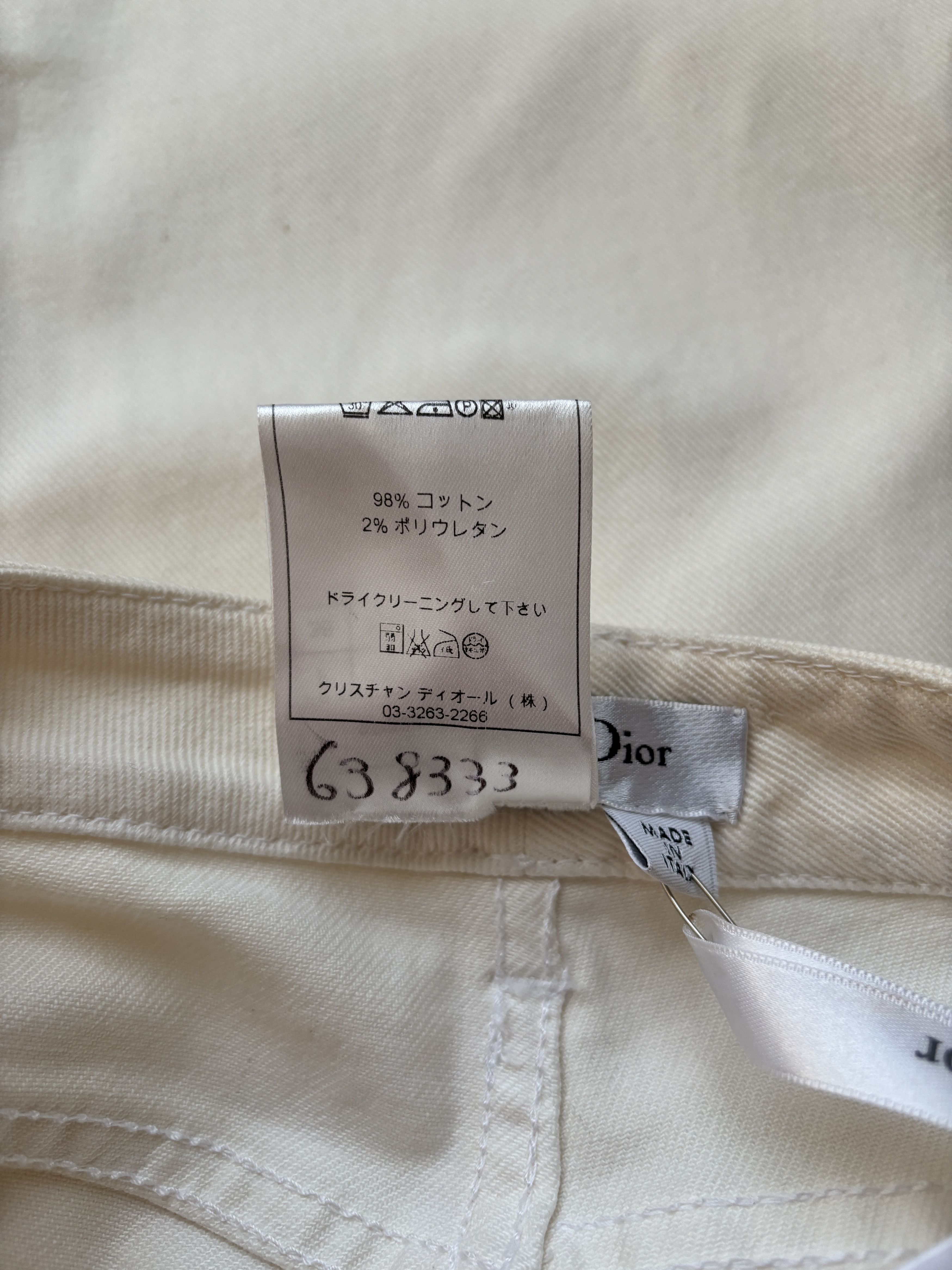 Dior ⚡️QUICK SALE⚡️2009 Dior Cream Denim Jeans Pants Size 28" / US 6 / IT 42 - 4 Thumbnail