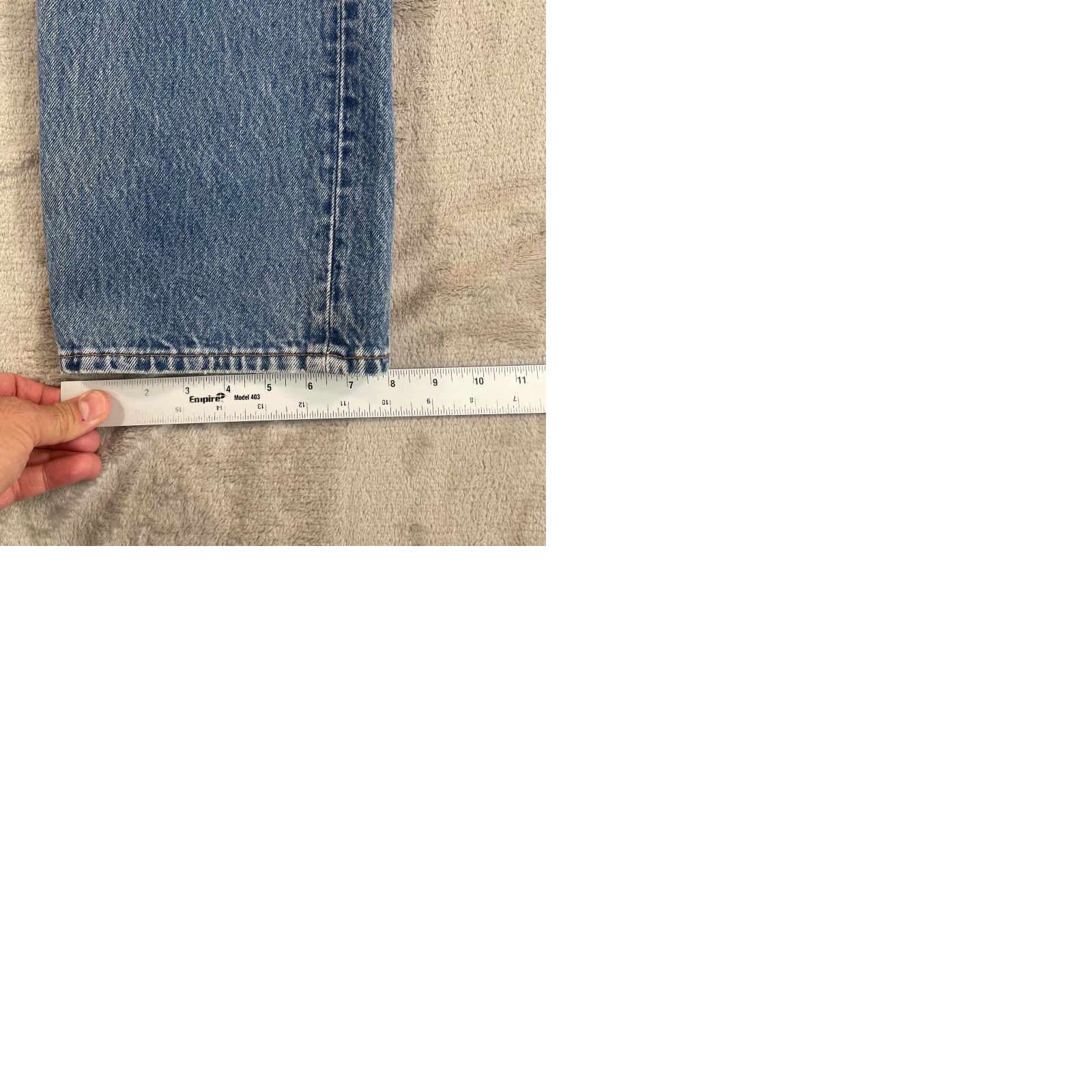 Levi's VINTAGE Levi's 501 Jeans Mens 36x33 Blue 90s Made in USA Button Fly Straight 5-Pocket Denim Medium Wash Size US 36 / EU 52 - 9 Thumbnail