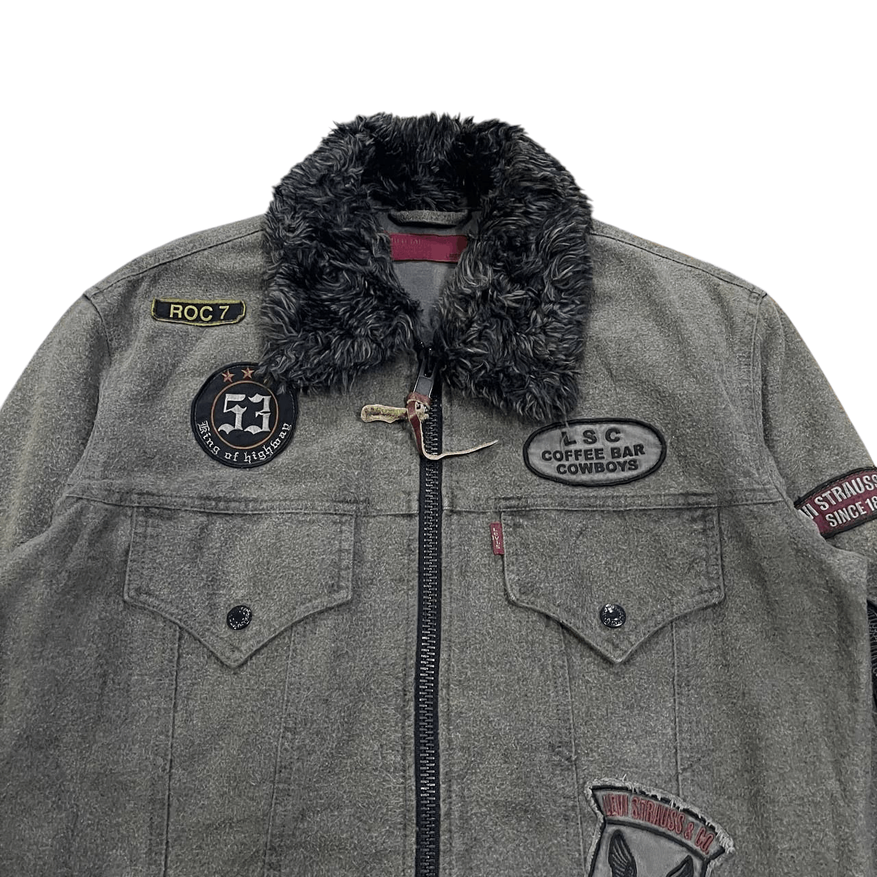 Levi's Vintage Levis Red Tab Fur Collar Jacket Size US L / EU 52-54 / 3 - 5 Thumbnail