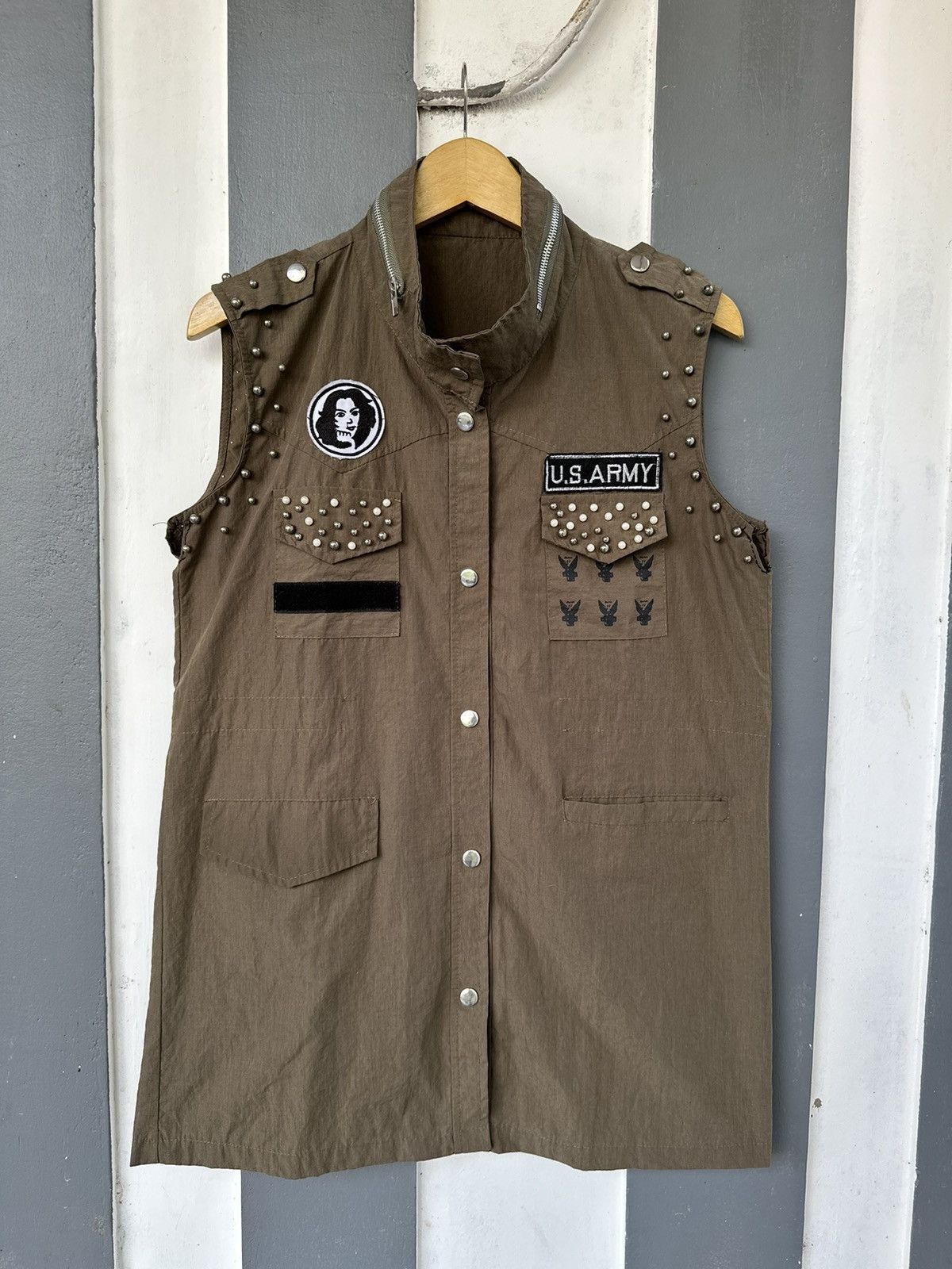 Hysteric Glamour SEDITIONARIES STYLED CRAZY PUNK STUDDED ARMY UNDERSTAR SHIRT Size US L / EU 52-54 / 3 - 2 Thumbnail