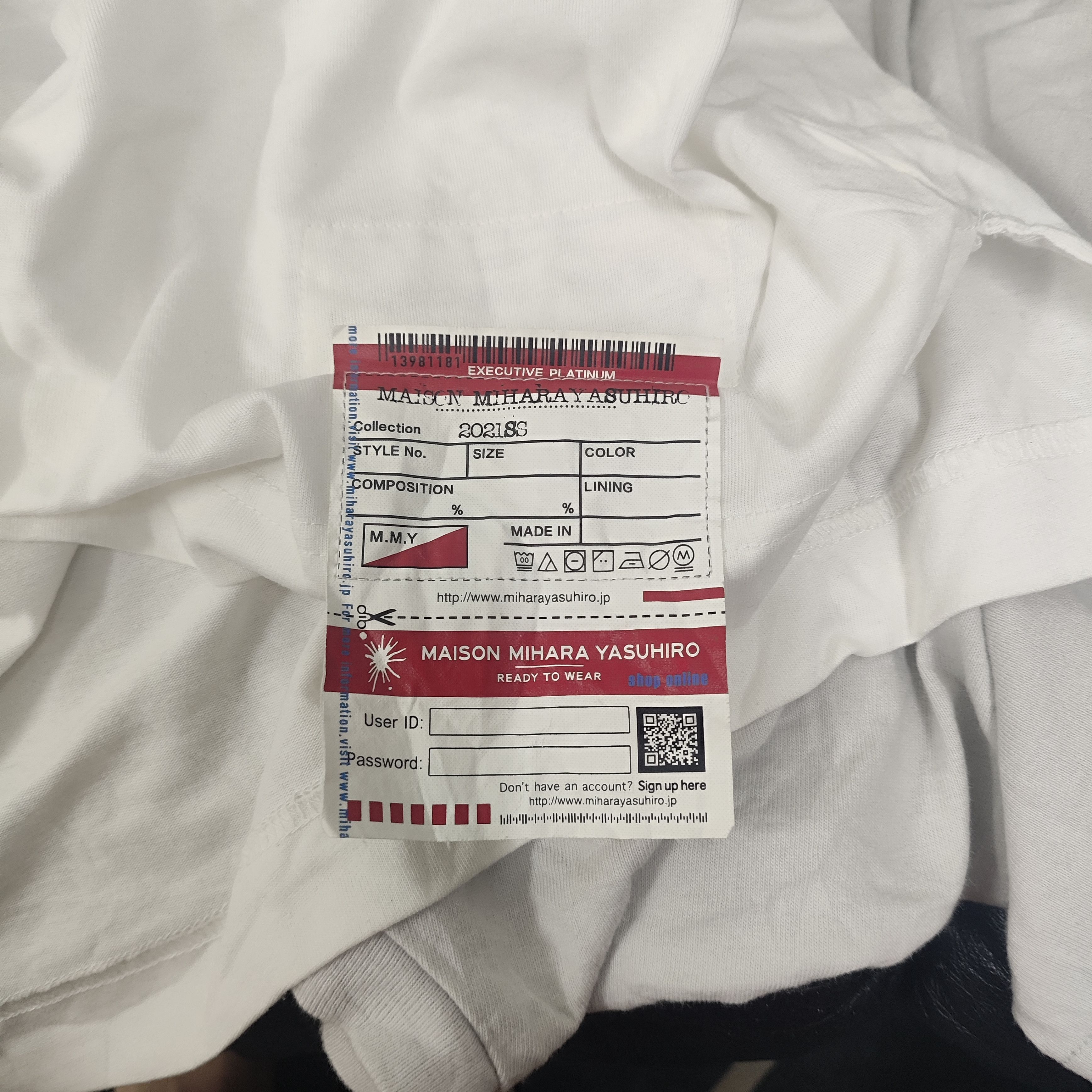 Japanese Brand × Maison MIHARA YASUHIRO Maison Miharayasuhiro "Double" T-shirt Unique Design Size US L / EU 52-54 / 3 - 7 Thumbnail